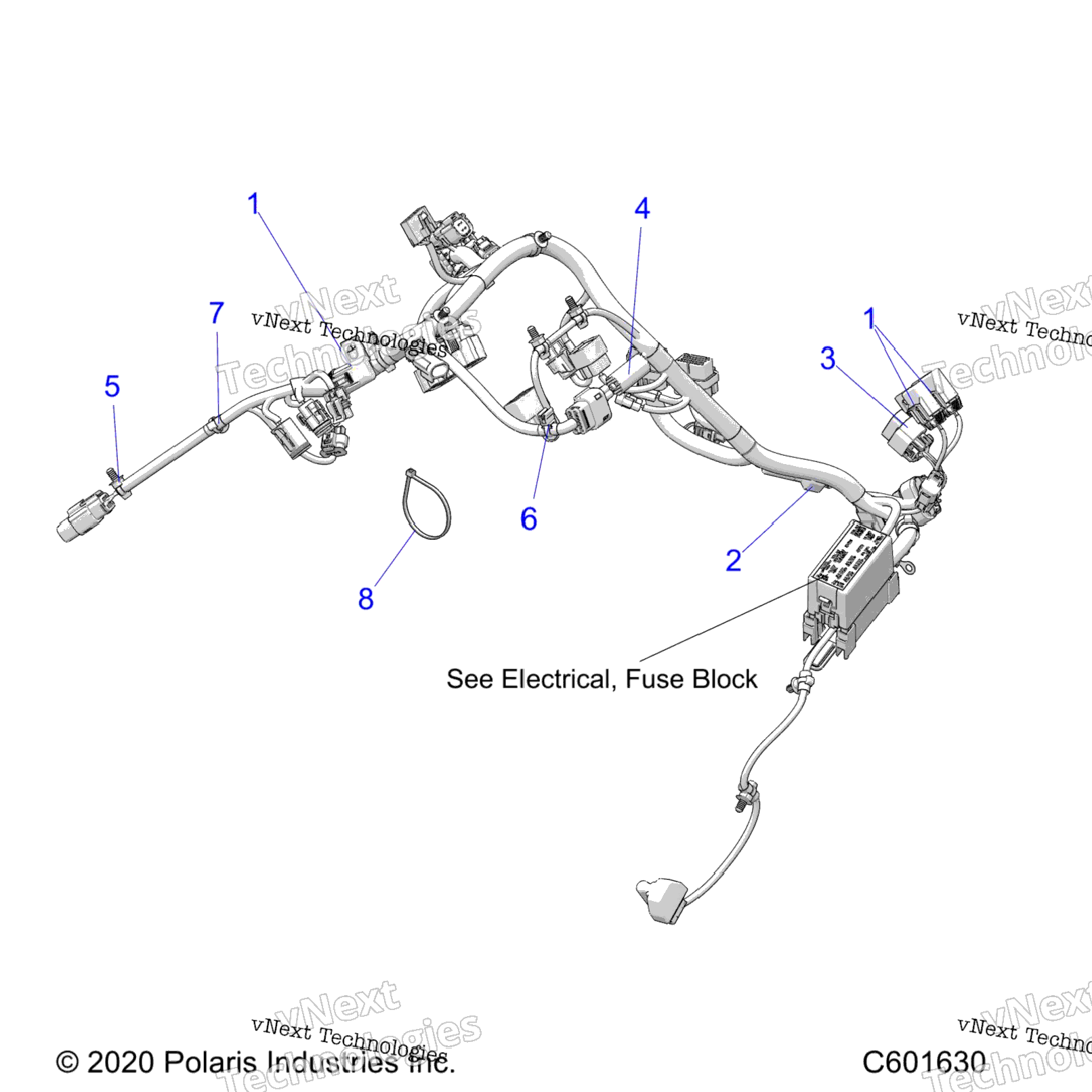 Electrical, Wire Harness, Main All Options