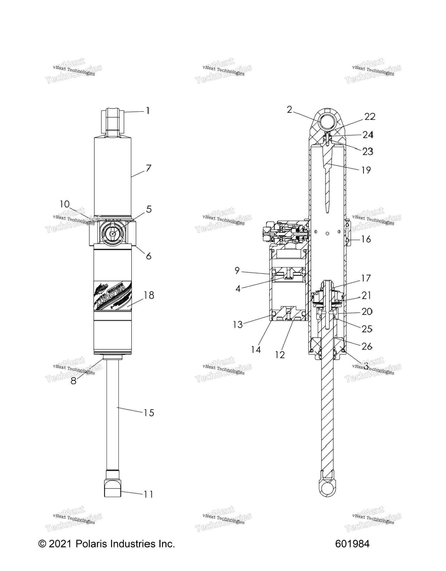 Suspension, Shock, Rear Track All Options