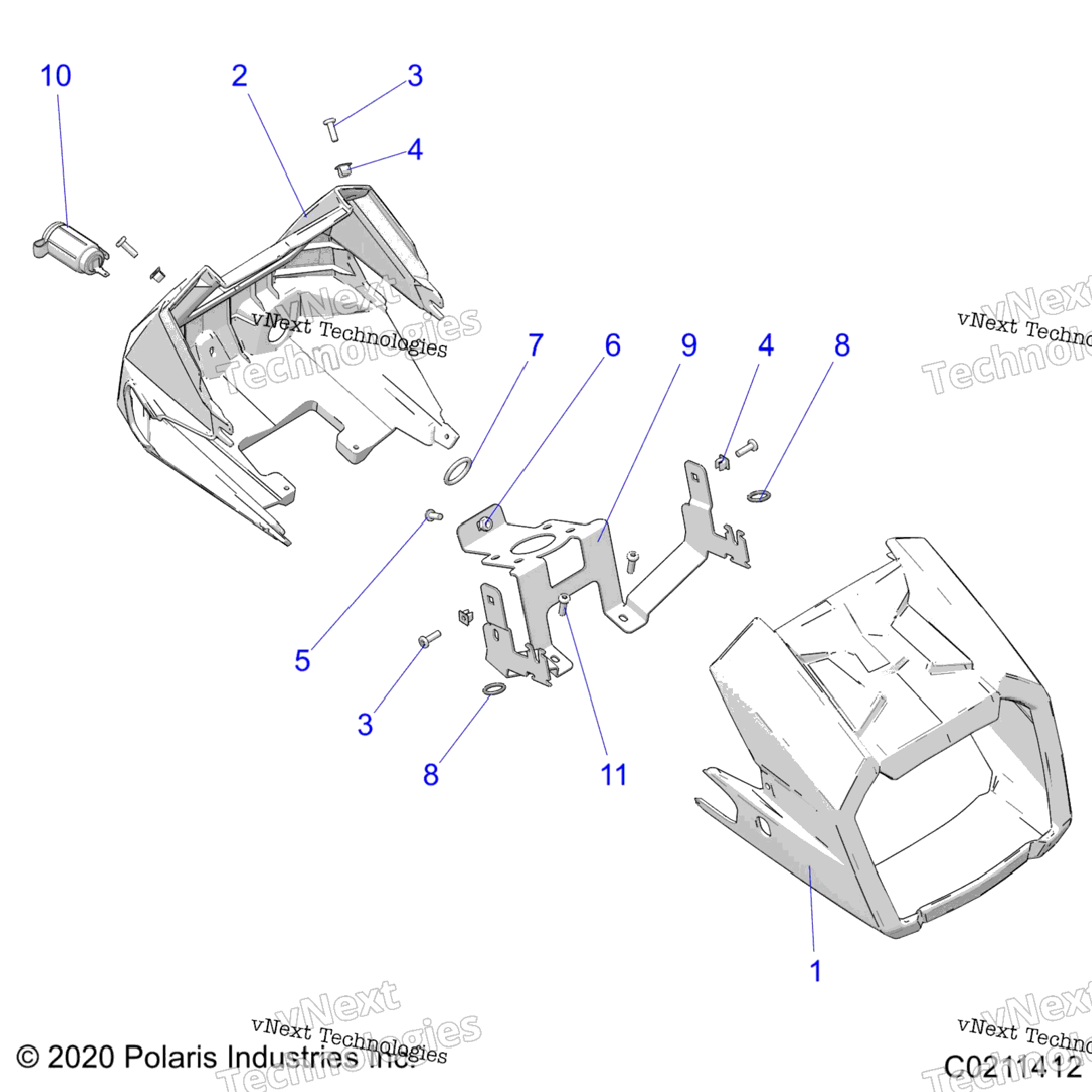 Body, Headlight Pod