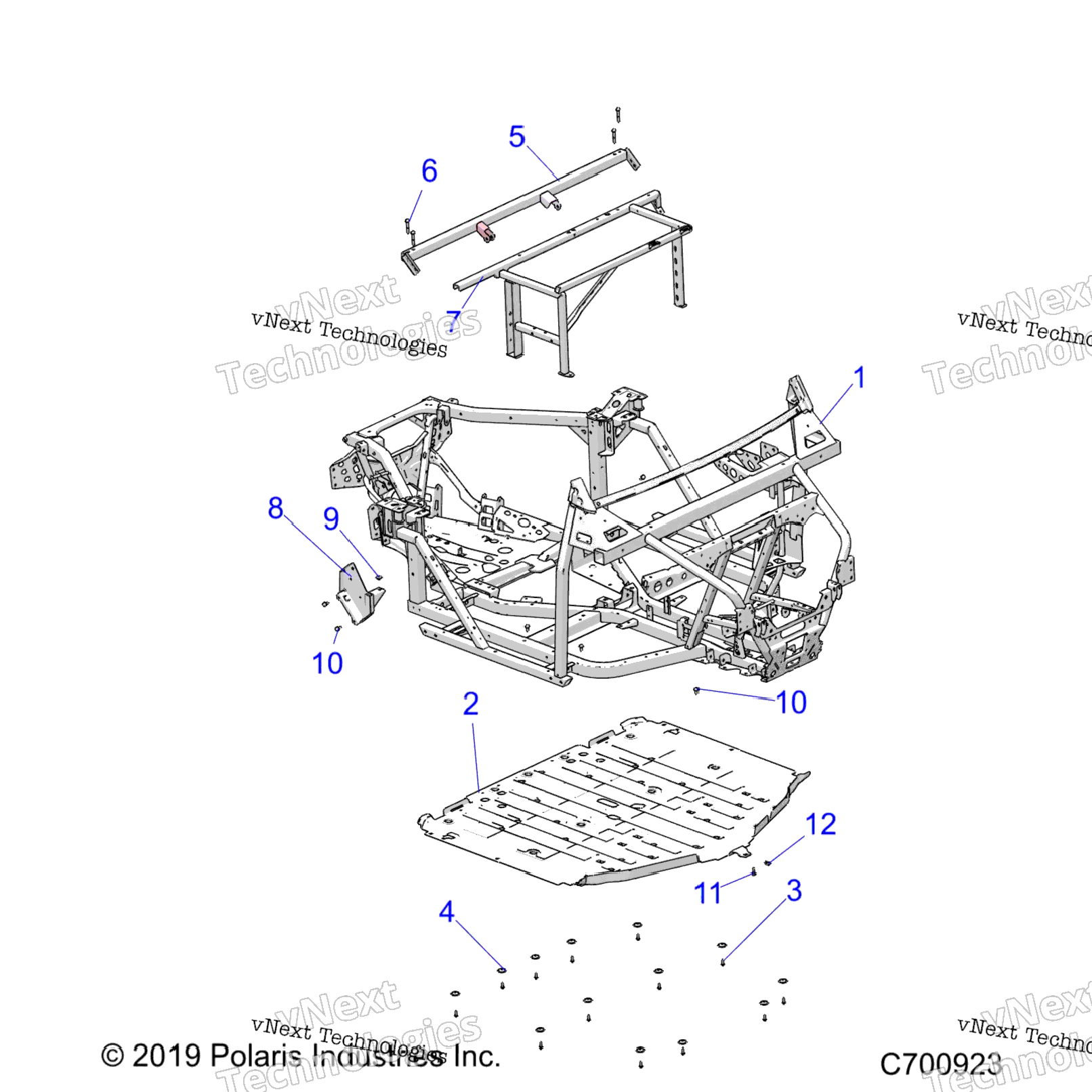 Chassis, Main Frame And Skid Plates