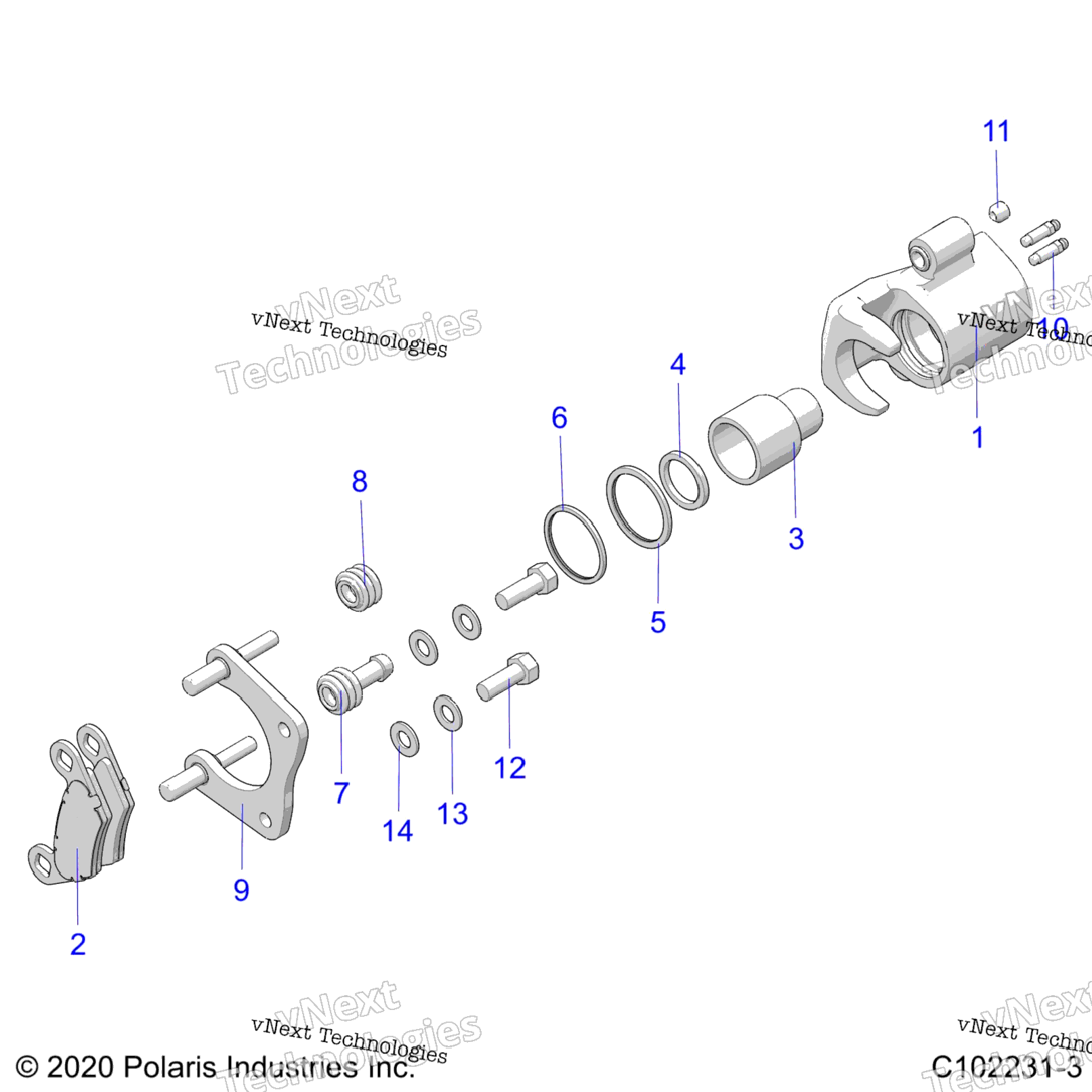 Brakes, Middle Caliper