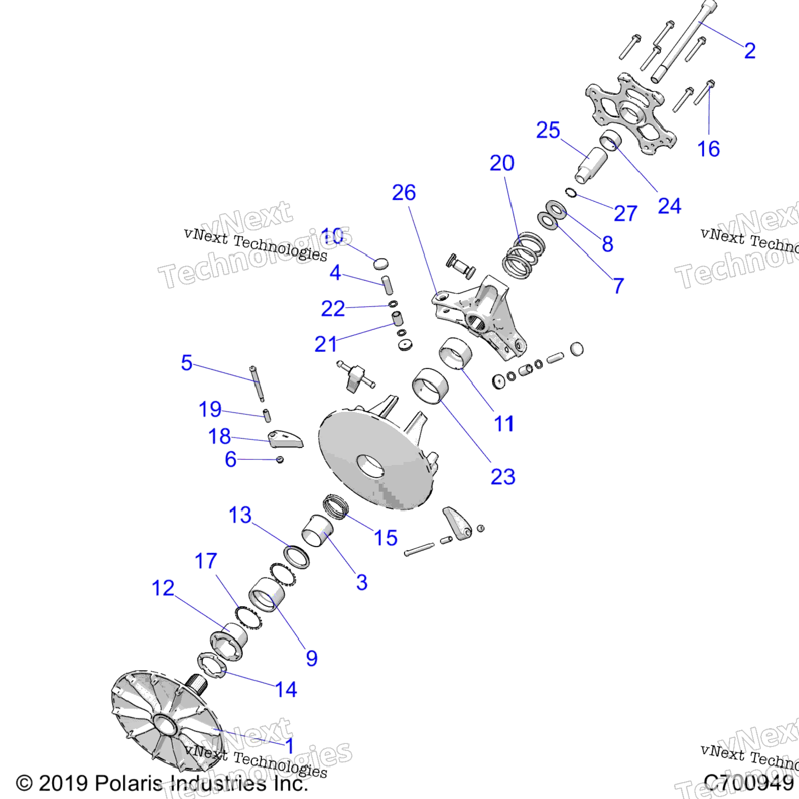 Drive Train, Primary Clutch