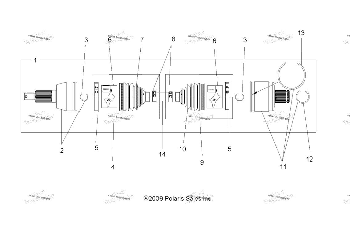 Drive Train, Drive Shaft, Rear