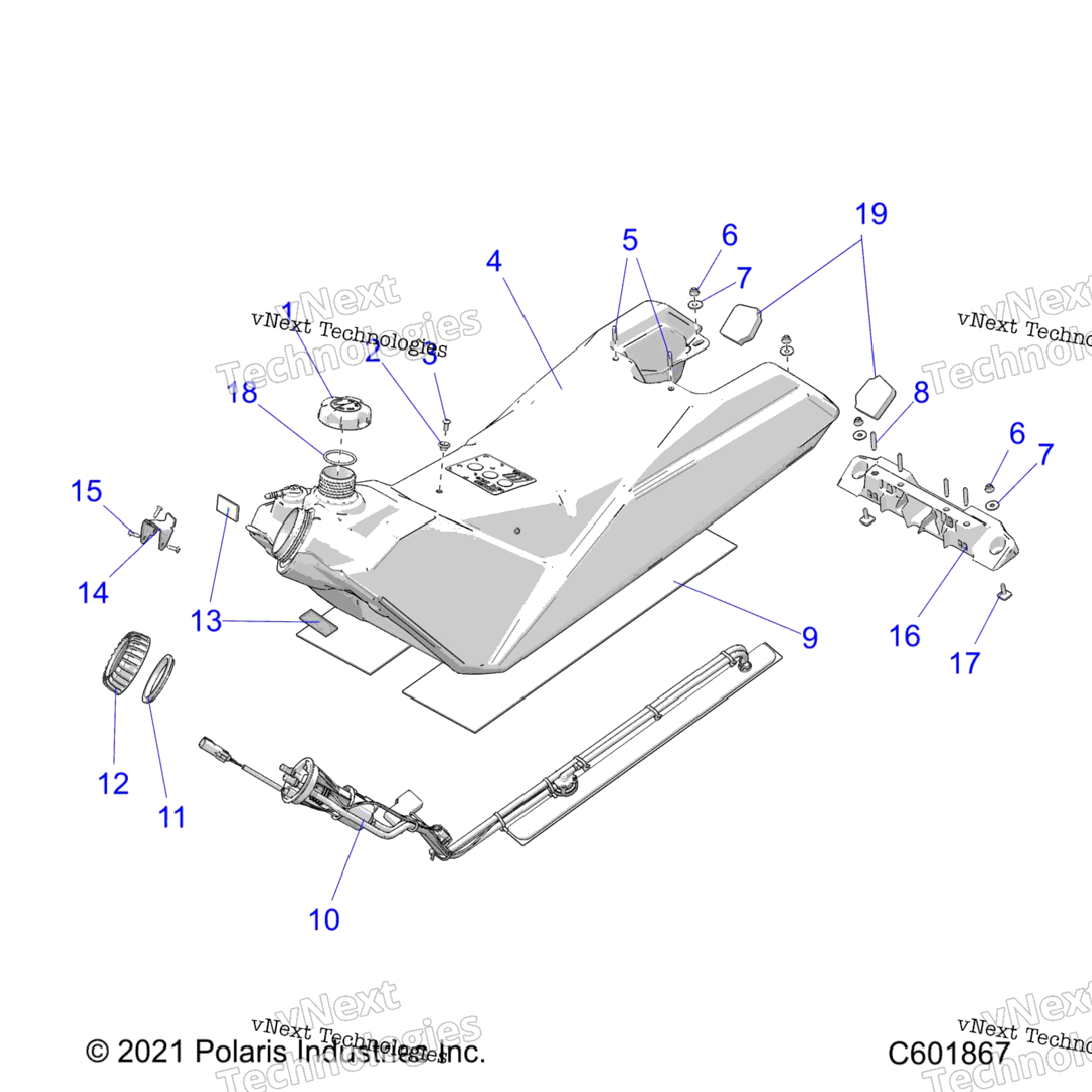 Fuel System, Fuel Tank Asm. All Options