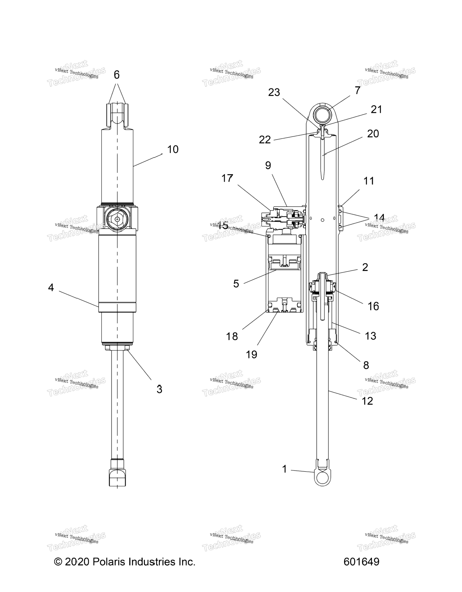 Suspension, Shock, Rear Track All Options