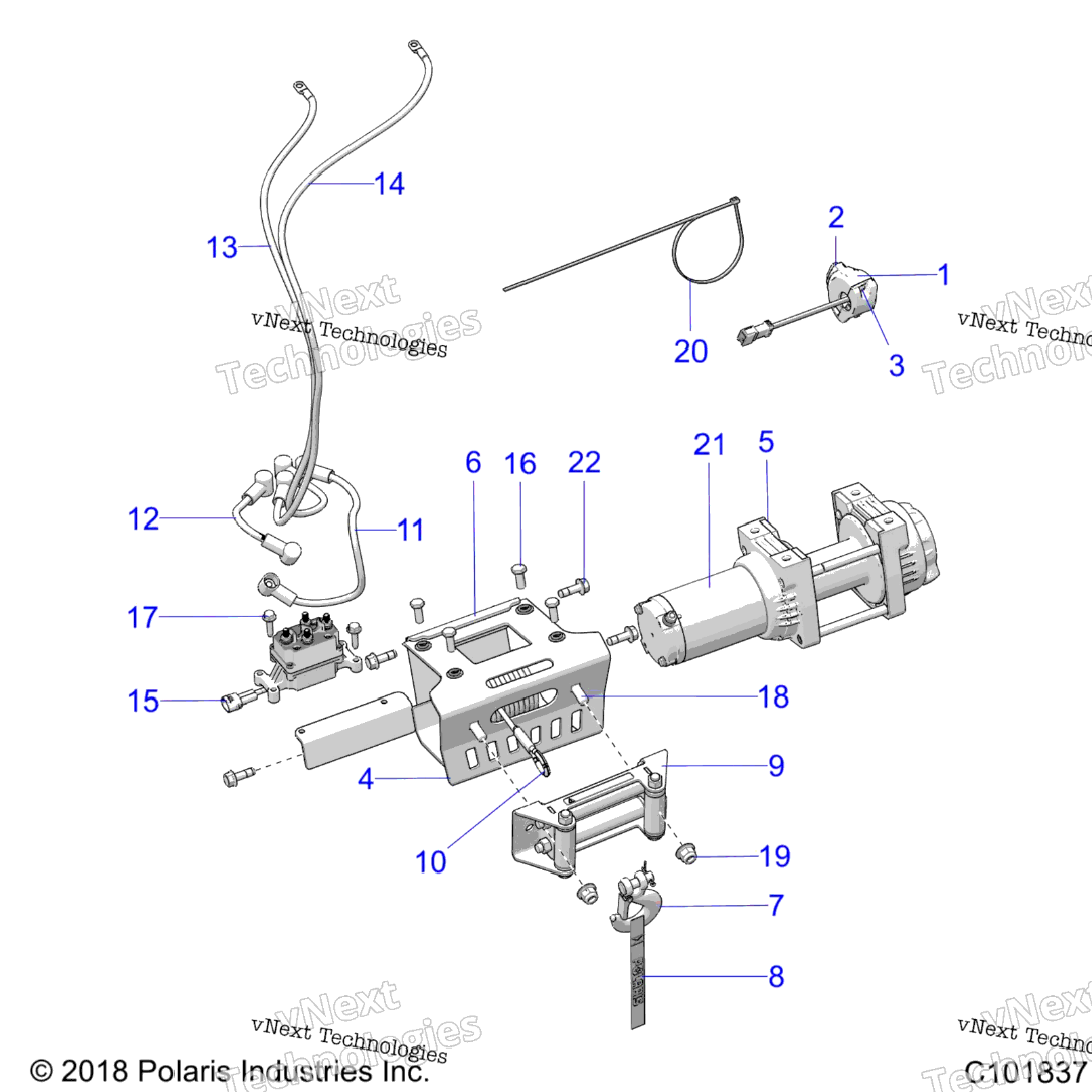 Chassis, Winch A22s6e57fl