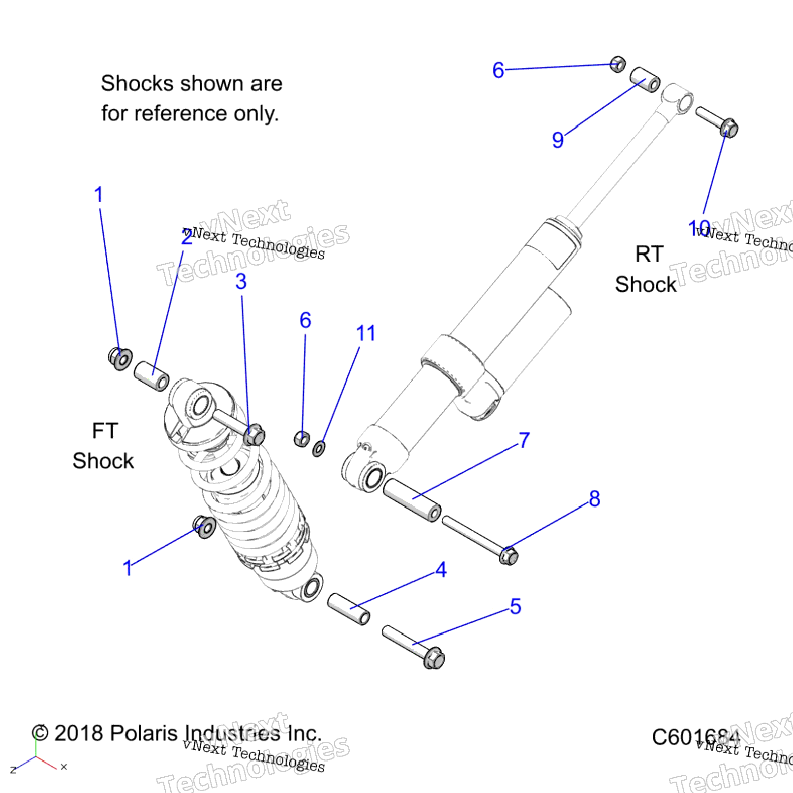 Suspension, Shock Mounting, Rear Susp