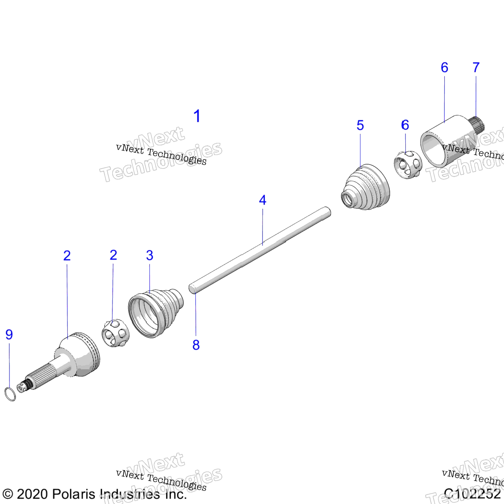 Drive Train, Drive Shaft, Middle