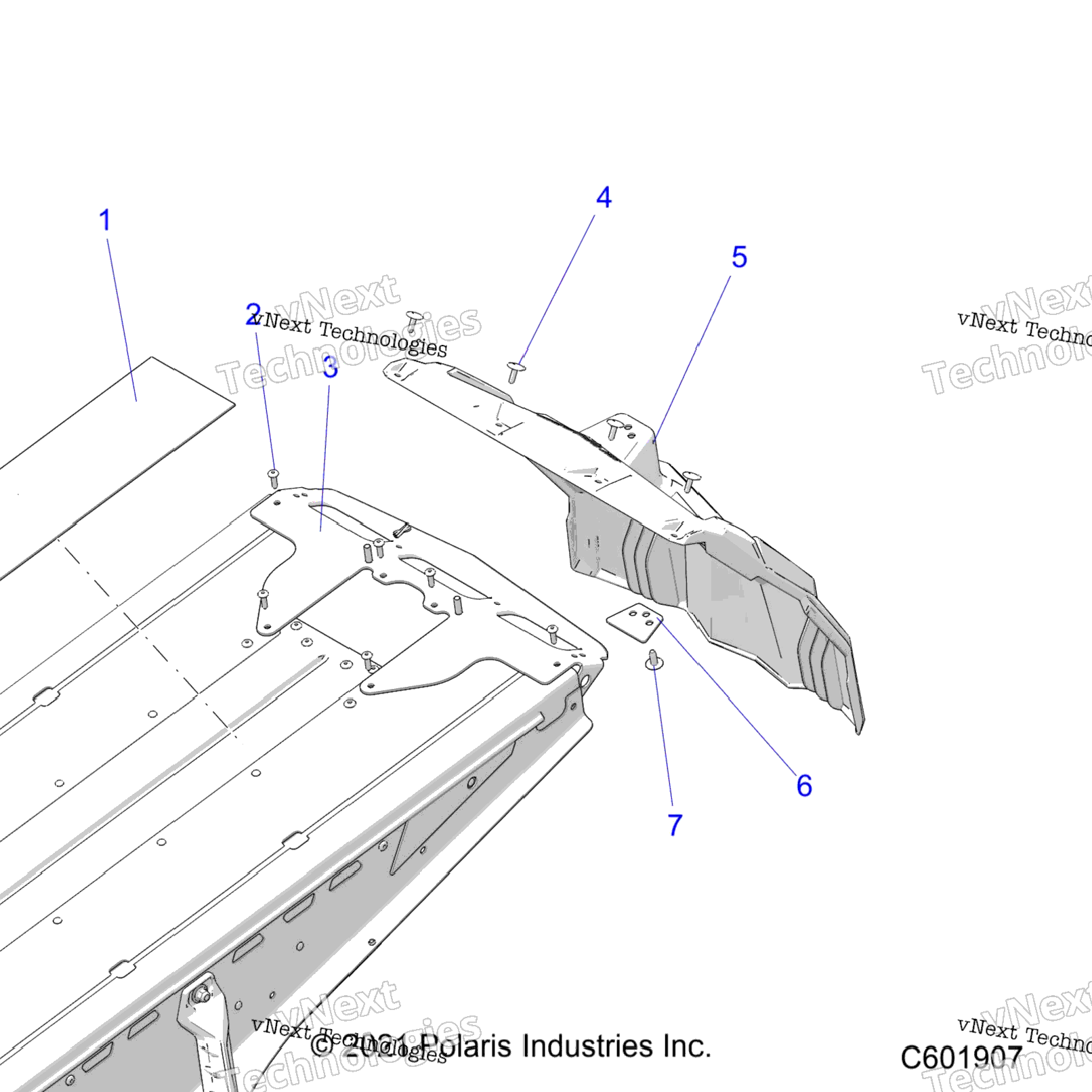 Chassis, Rear Closeoff And Snowflap