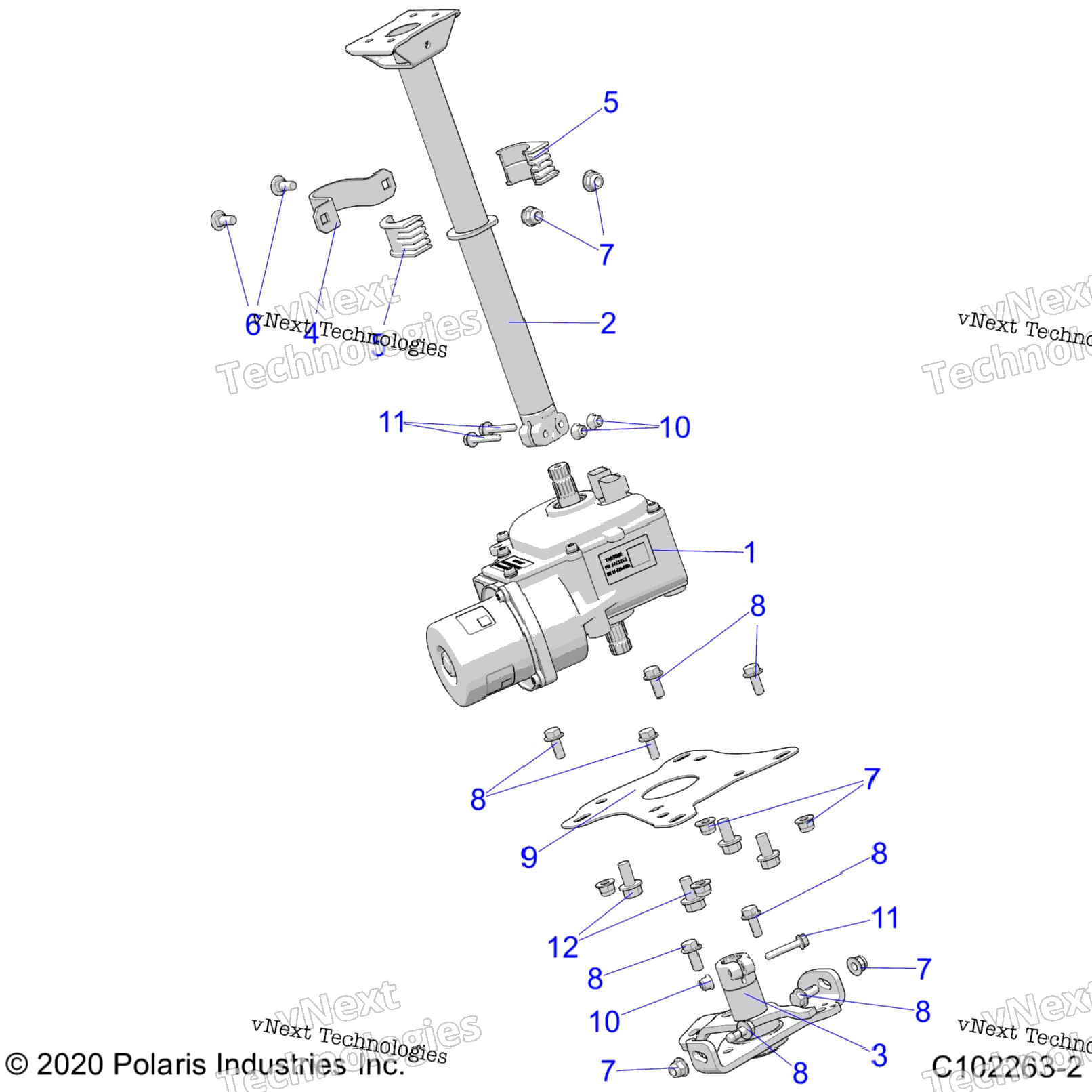 Steering, Steering Post Asm. A23sxe85a9AgAm