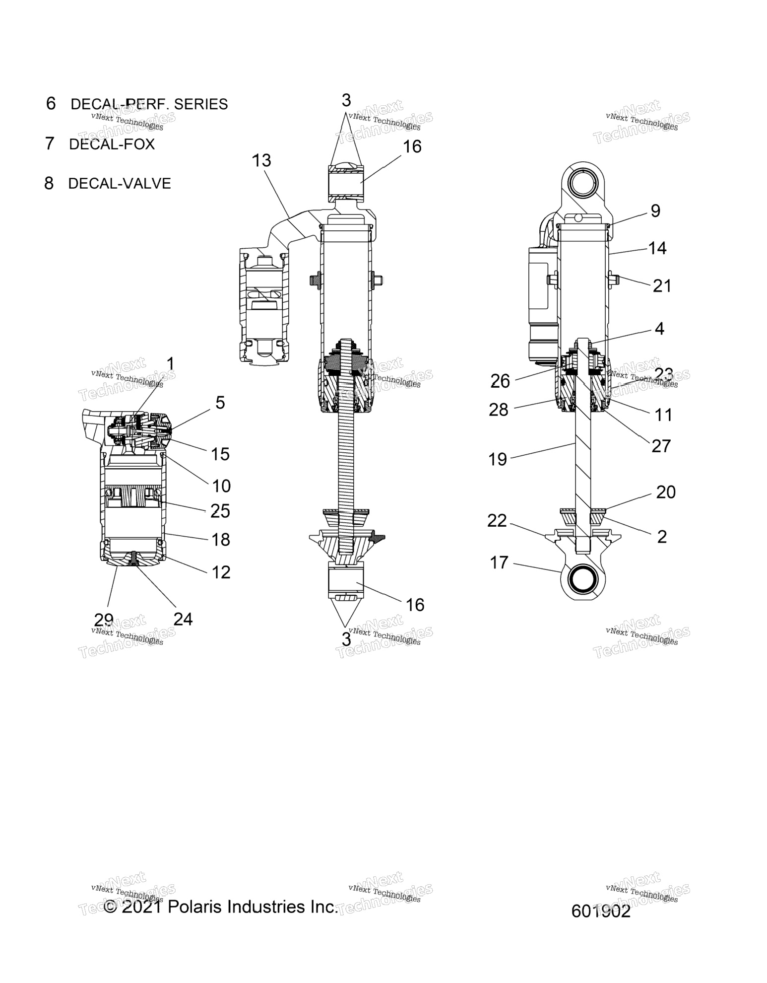 Suspension, Shock, Front Track