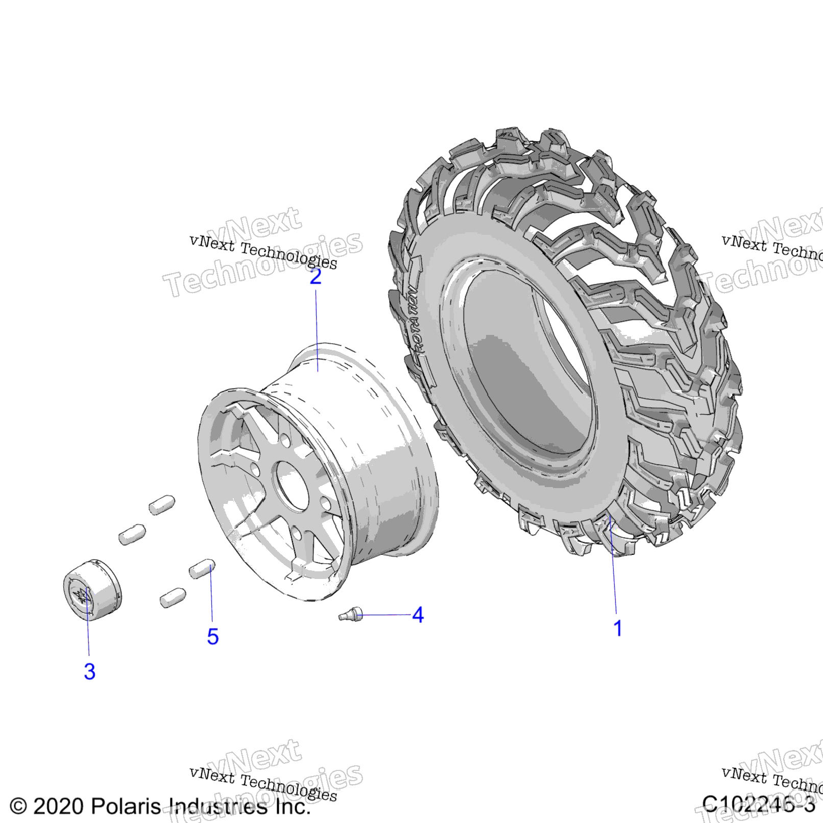 Wheels, Front Tire A22s6e57fl