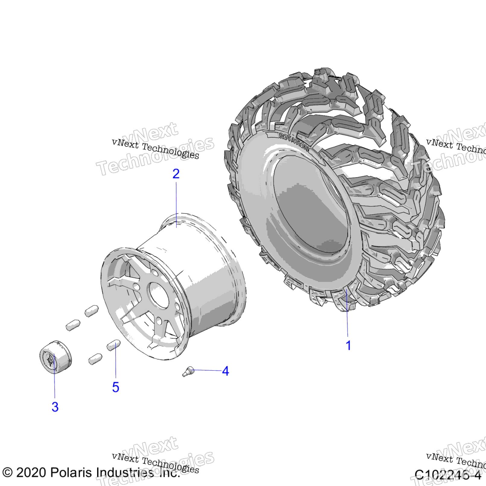 Wheels, Rear Tire A22s6e57fl