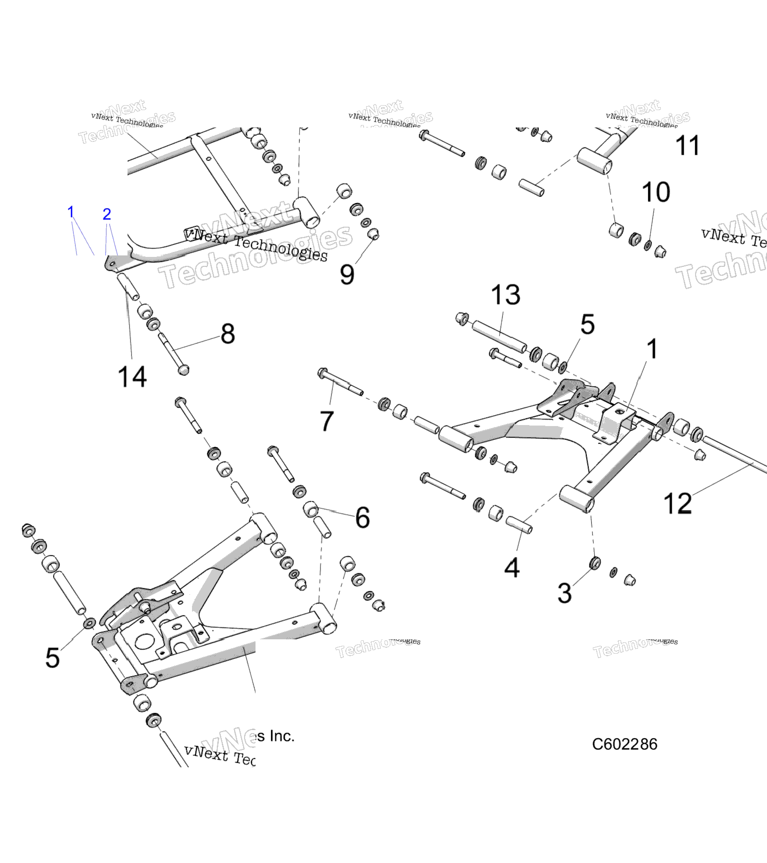 Suspension, Rear Control Arms