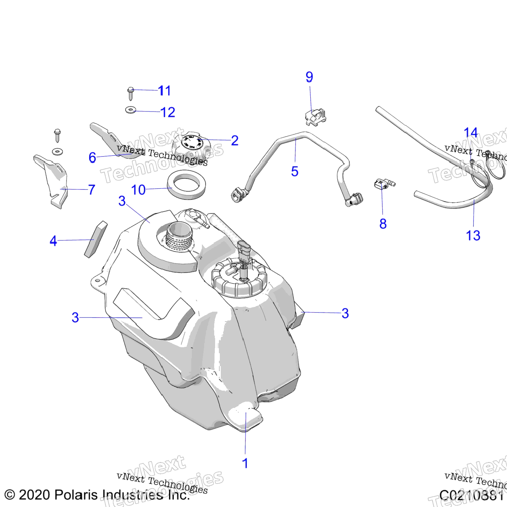 Fuel System, Fuel Tank Asm