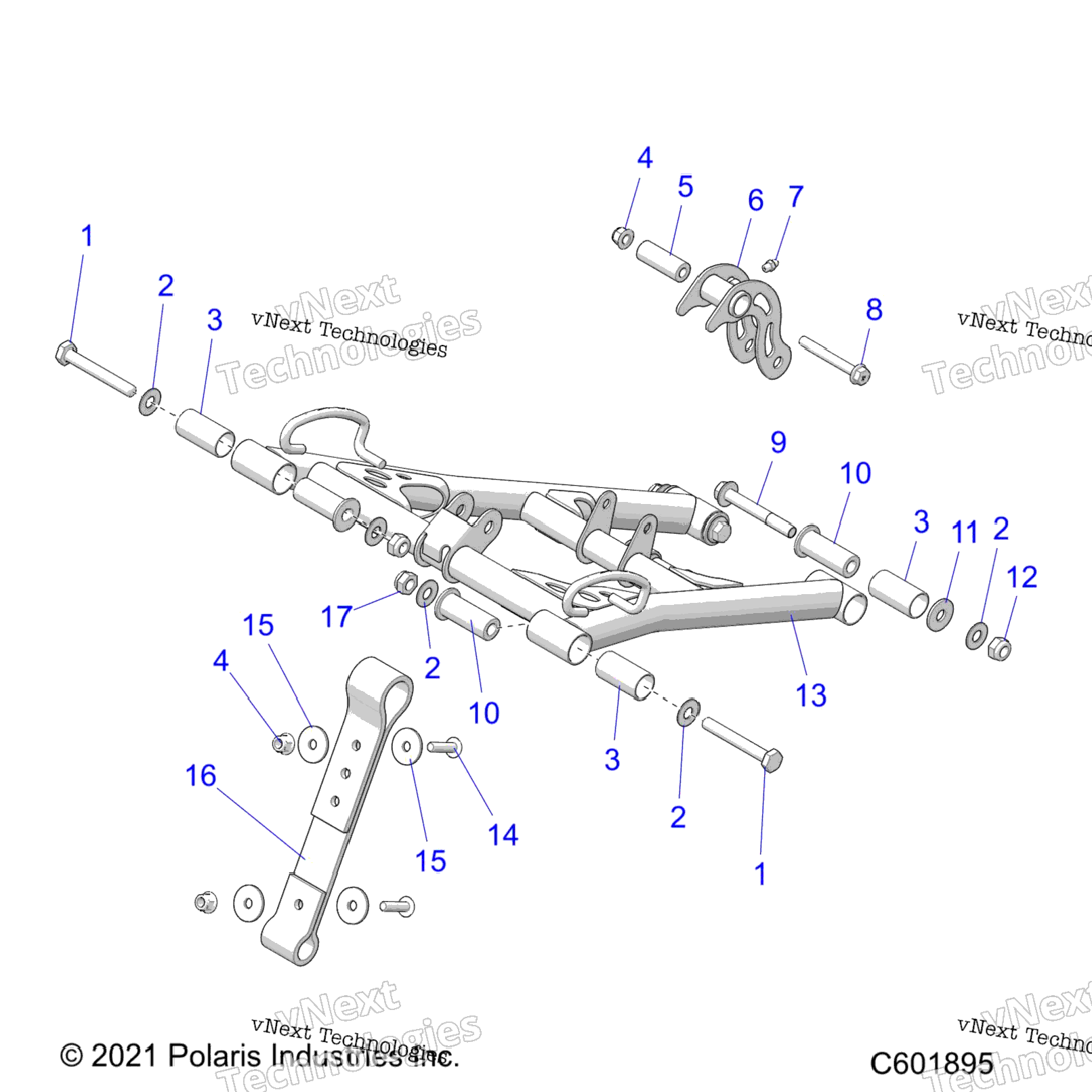 Suspension, Torque Arm, Front All Options