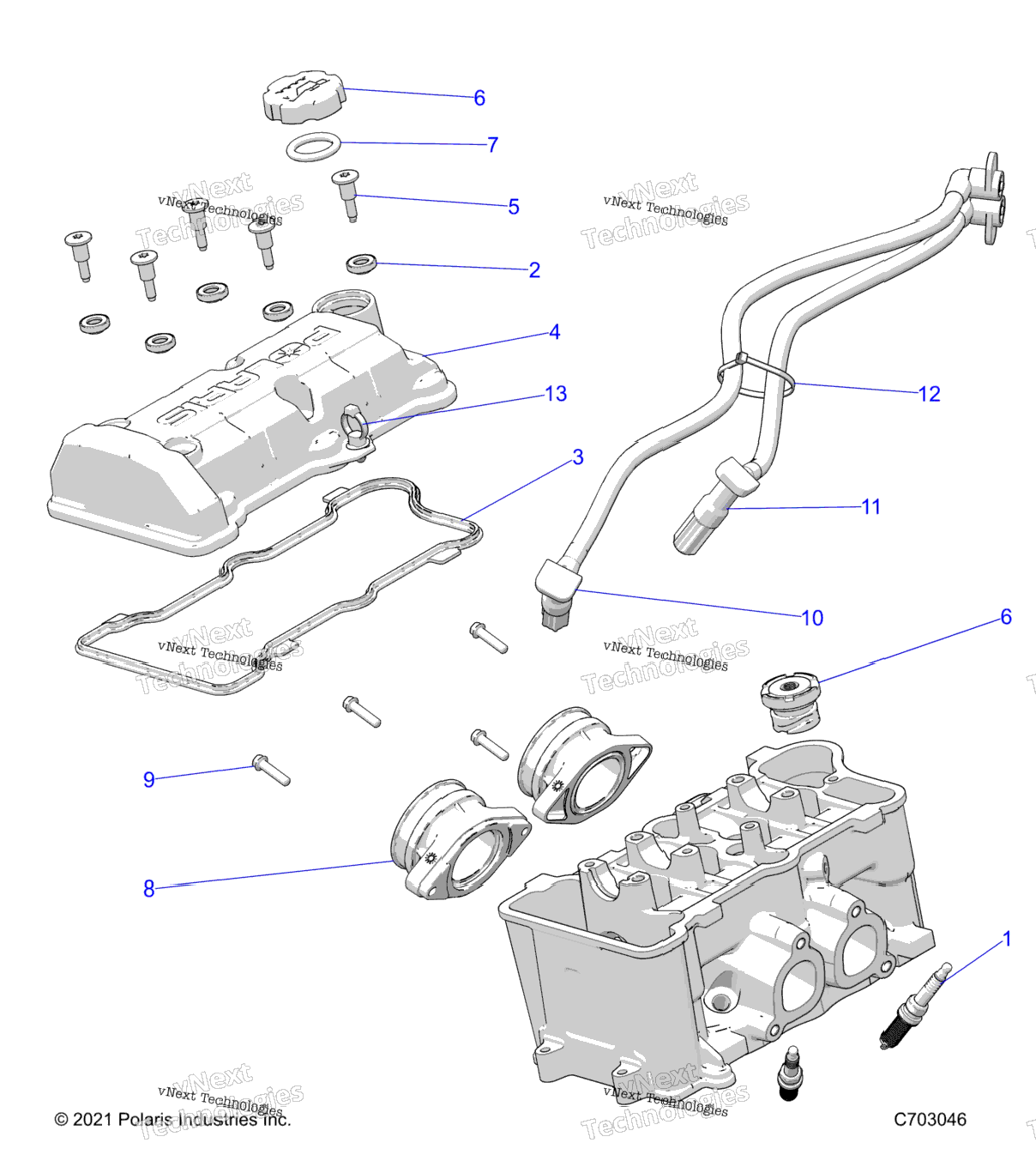 Engine, Throttle Body And Valve Cover