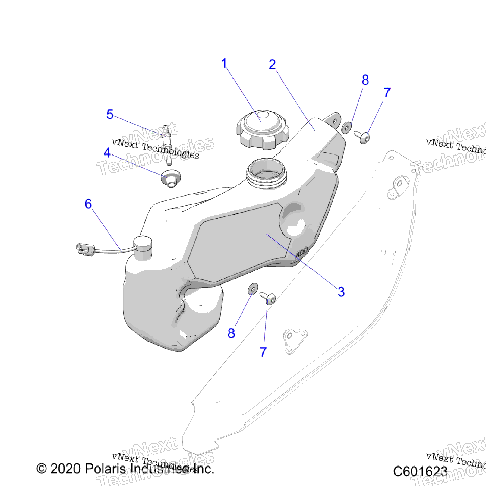 Engine, Oil Bottle Asm. S23tkf6rs