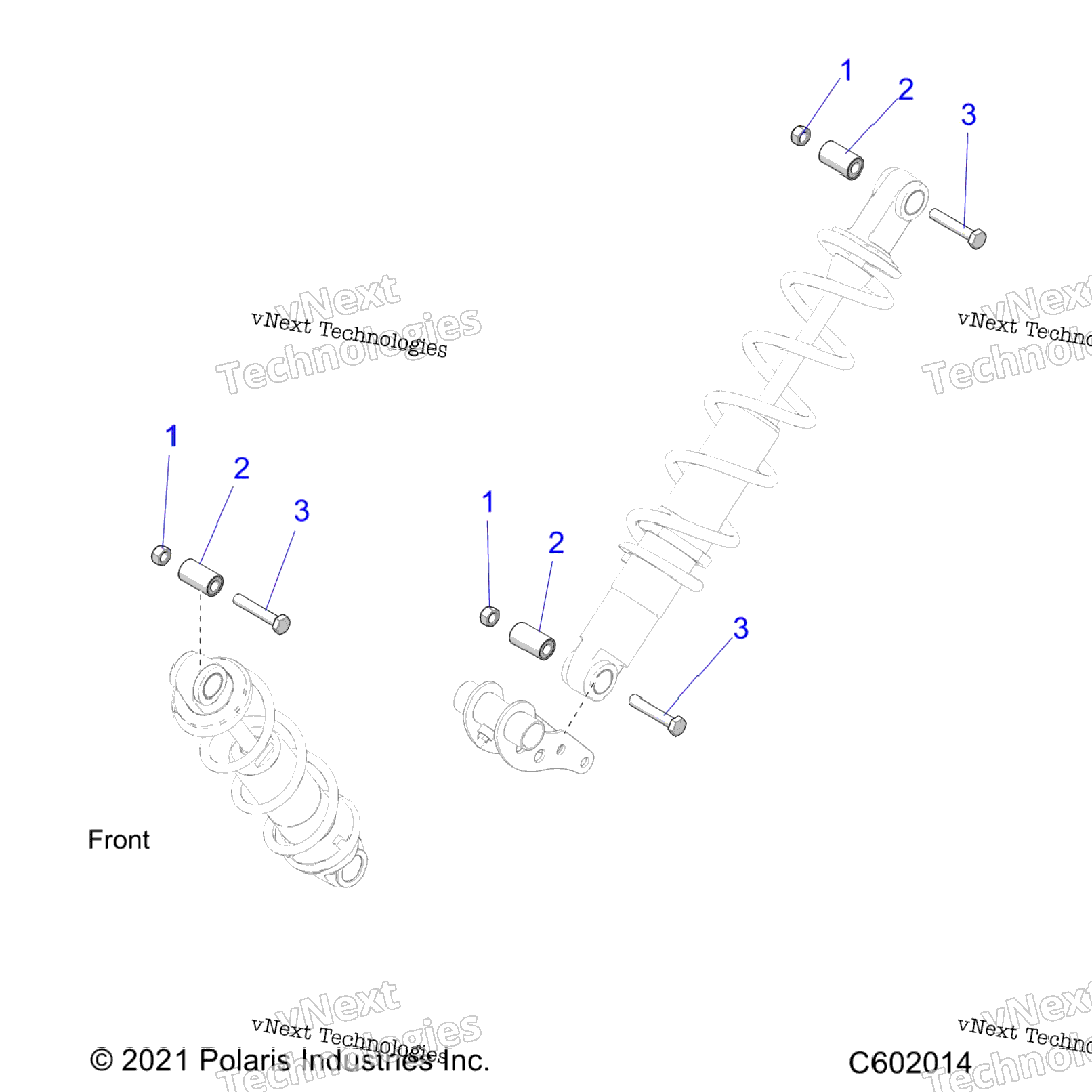 Suspension, Shock Mounting, Rear Susp