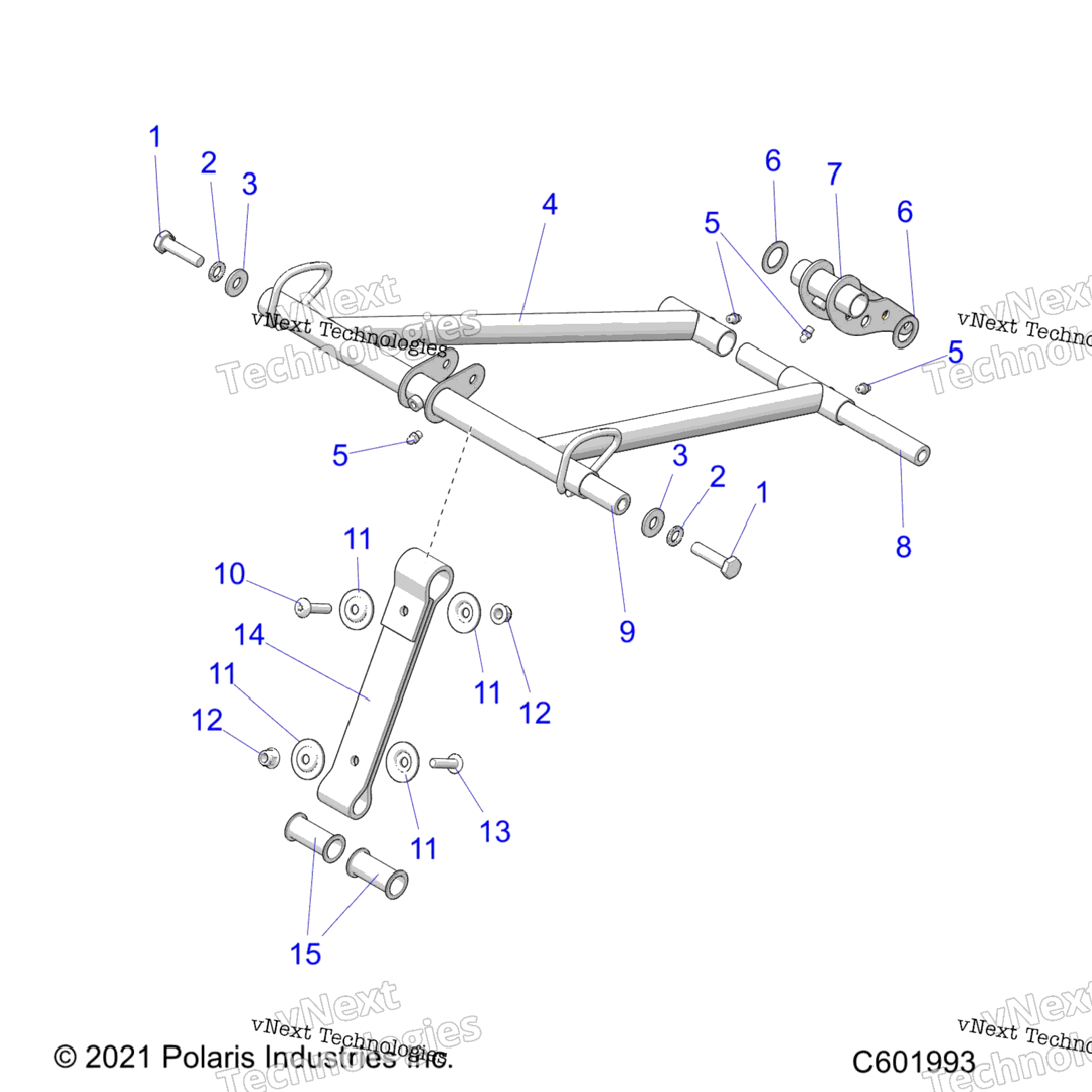 Suspension, Torque Arm, Front 2.6\