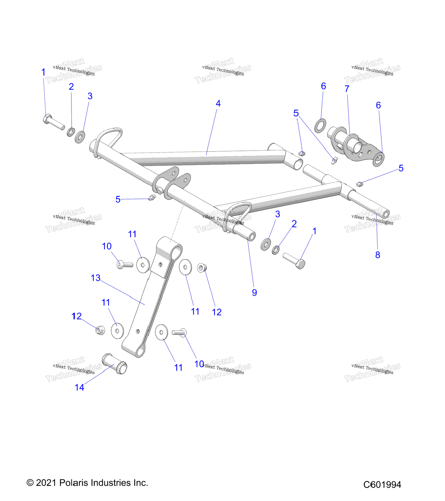 Suspension, Torque Arm, Front 2.75\