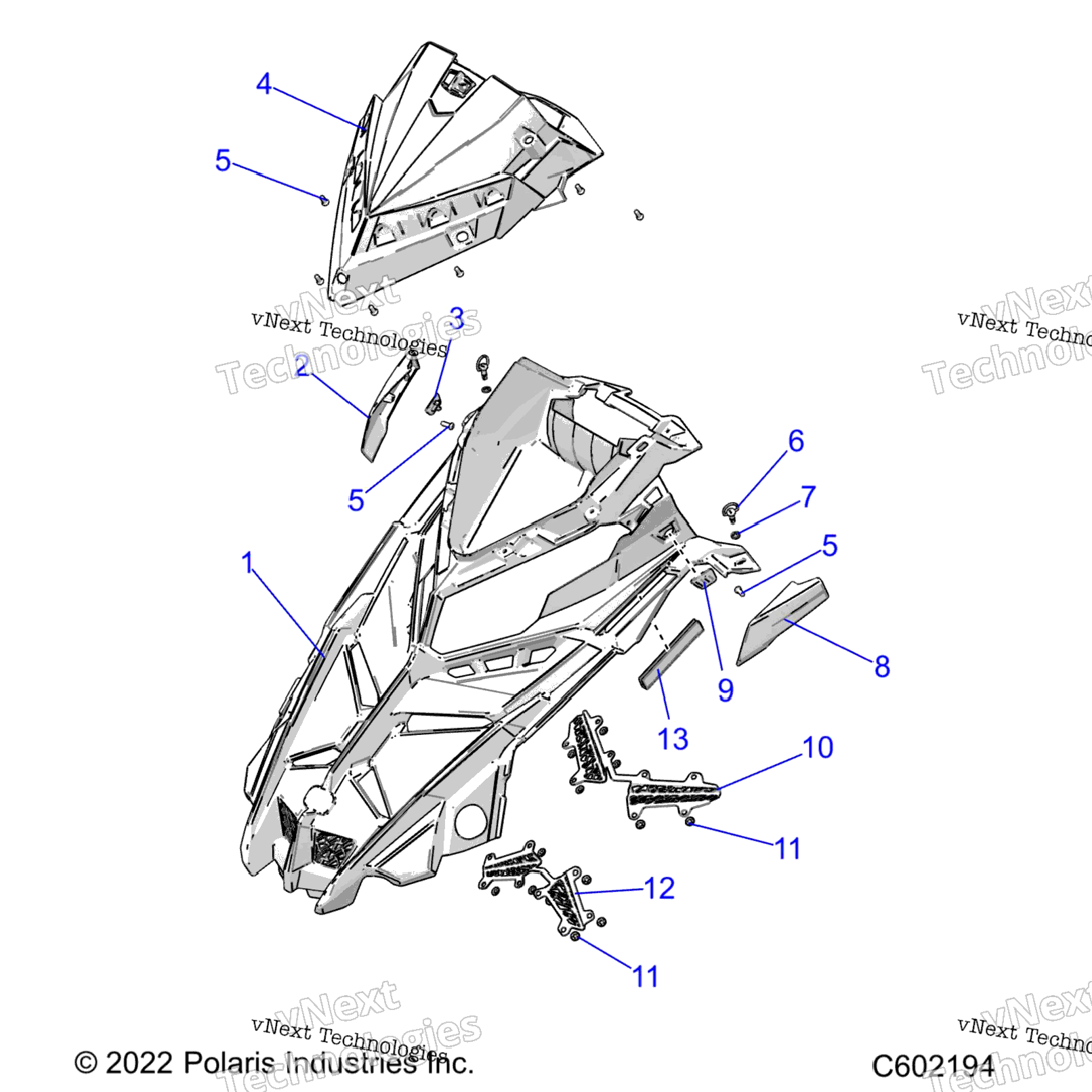 Body, Hood Asm. S23tls6rsl6Rel