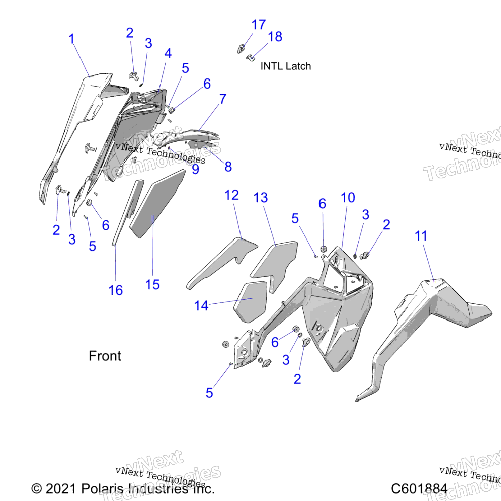 Body, Side Panels And Trim S23tls6rsl6Rel (C601884