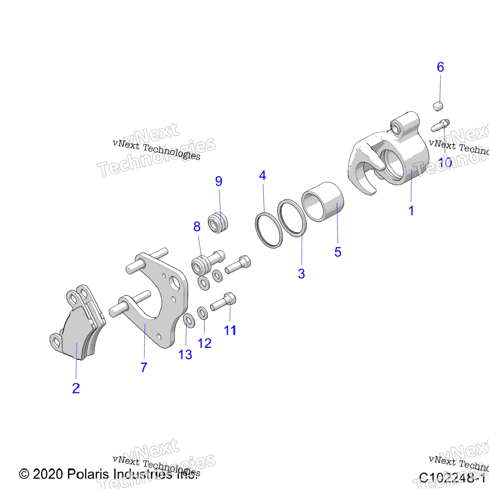 Brakes, Brake Caliper, Front (C1022481)