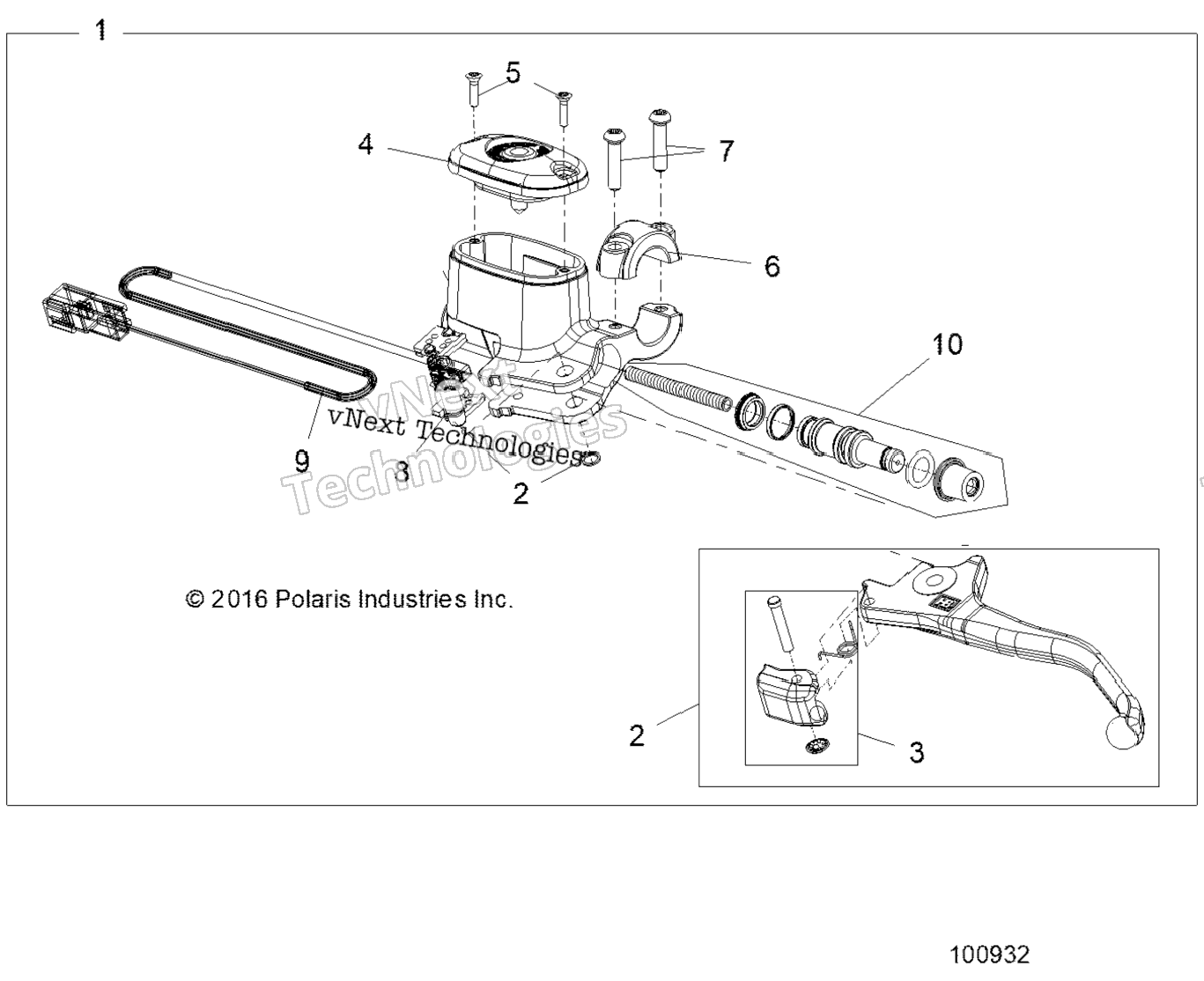 Brakes, Front Brake Lever & Master Cylinder Kk