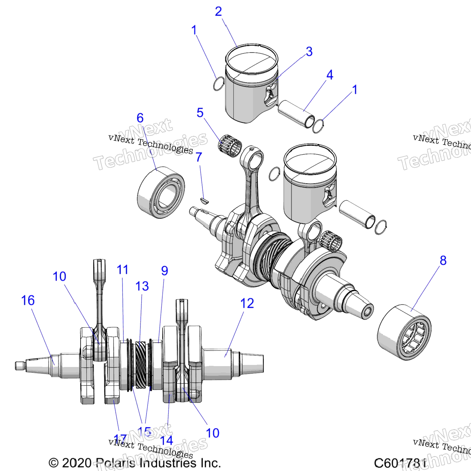 Engine, Piston & Crankshaft S23tls6rsl6Rel