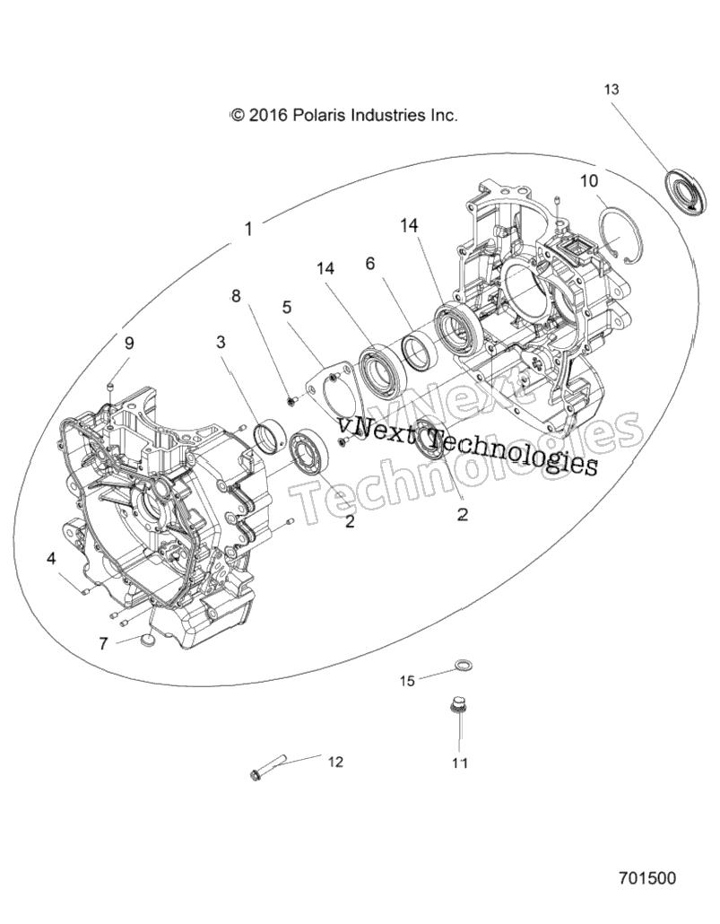 Engine, Crankcase R22m4a57b1Eb5B9