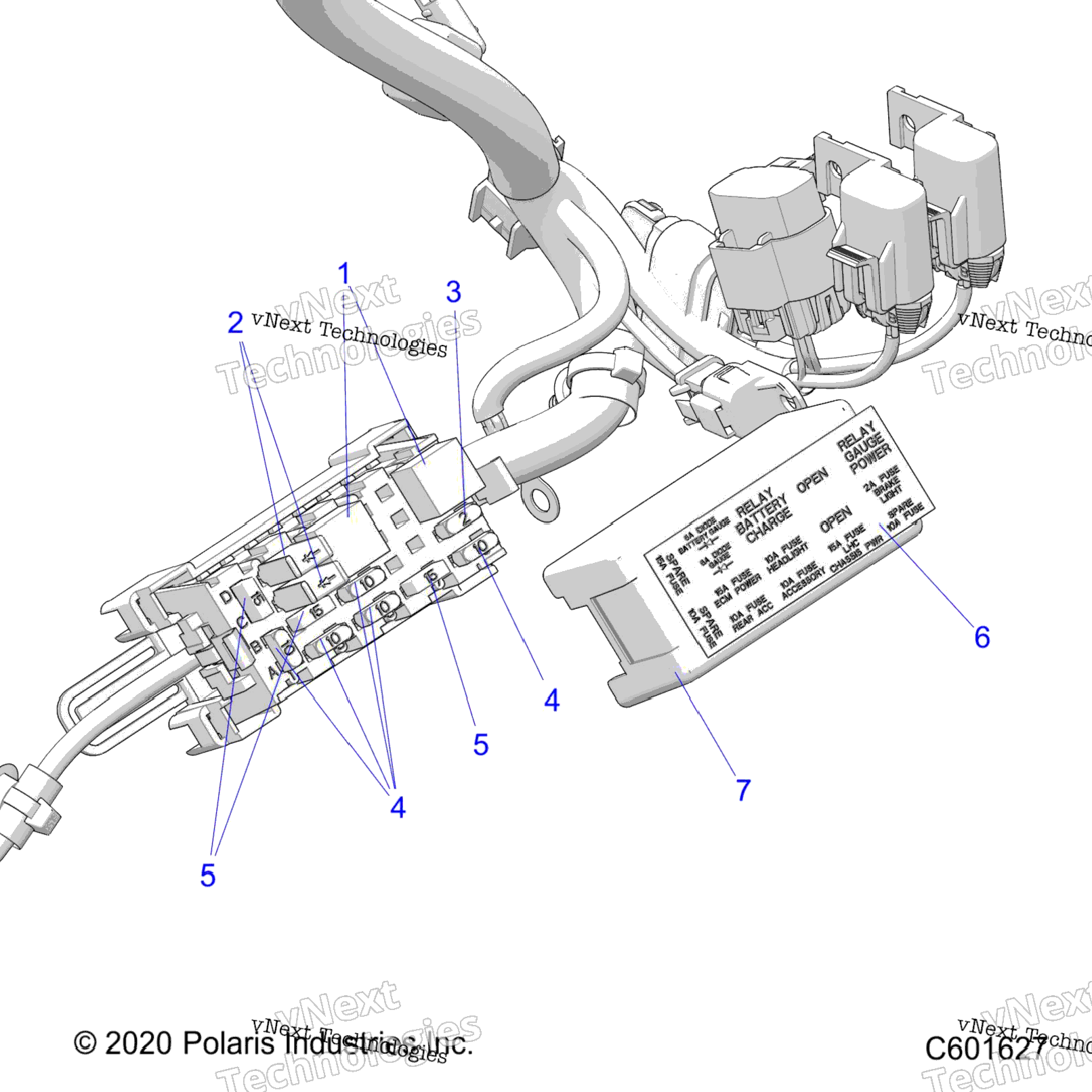 Electrical, Fuse Block, Fuses C601939)