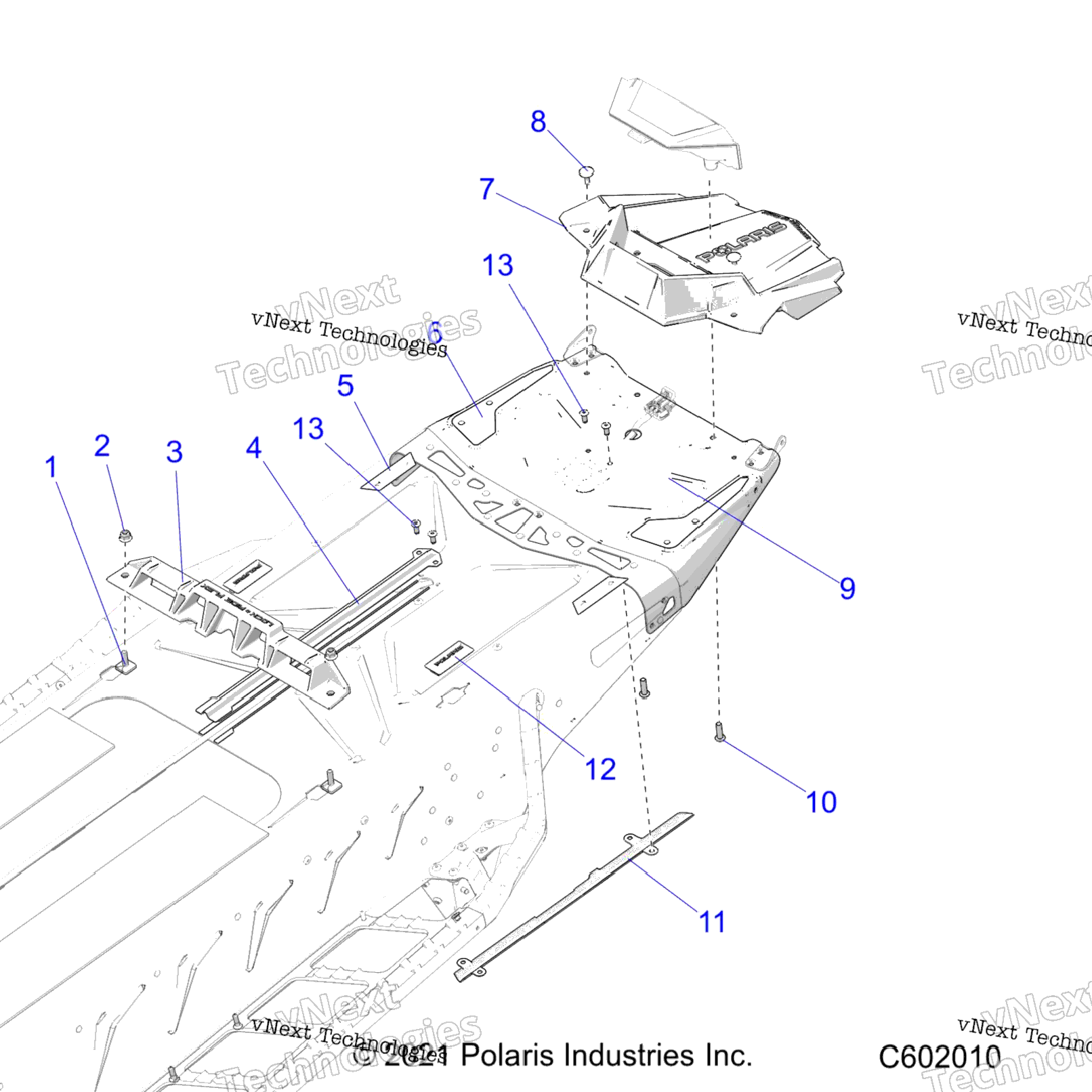 Chassis, Rear, Misc. Covers And Snowflap All Options