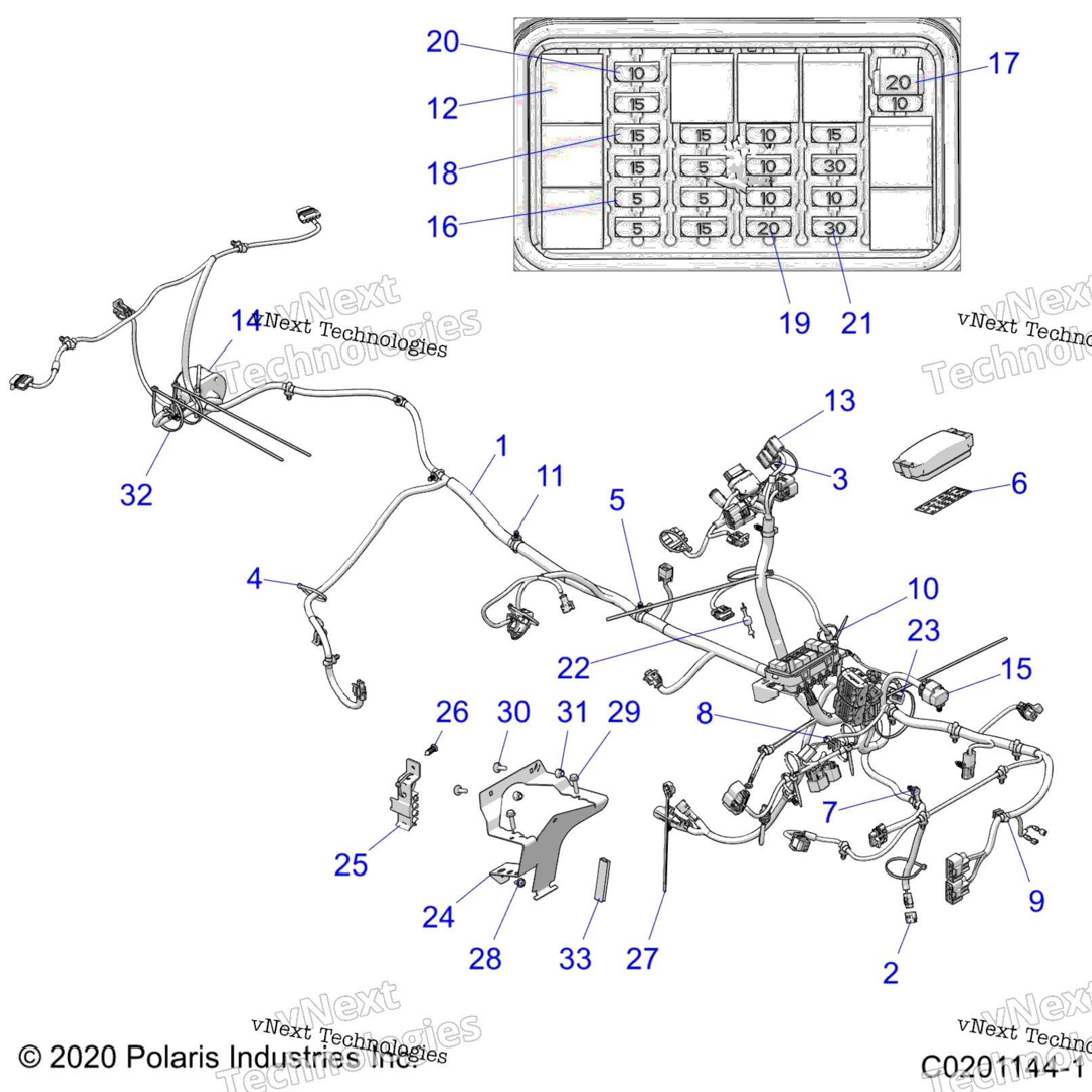 Electrical, Main Wire Harness