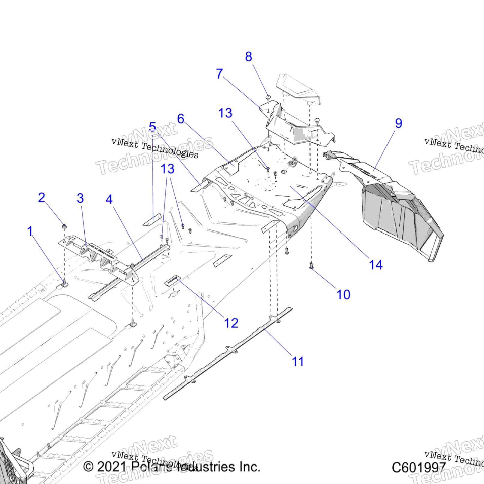 Chassis, Rear, Misc. Covers And Snowflap All Options