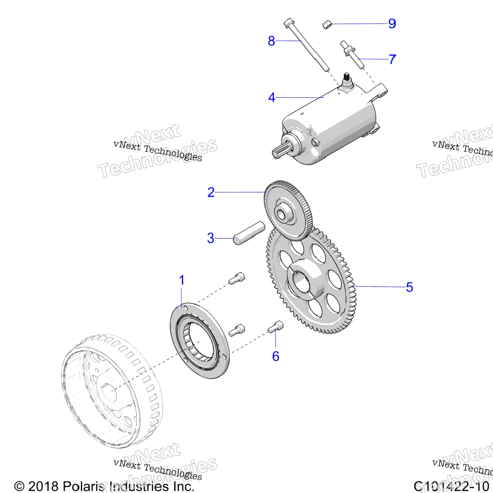 Engine, Starter Drive