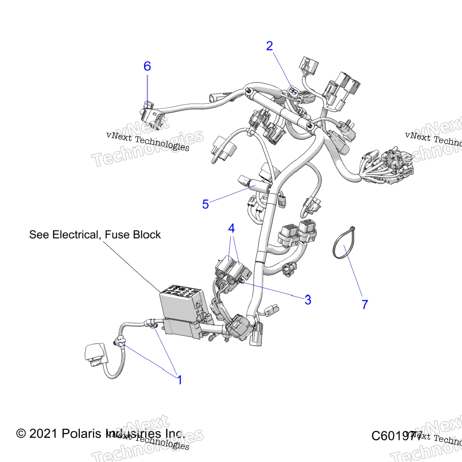 Electrical, Wire Harness, Main All Options