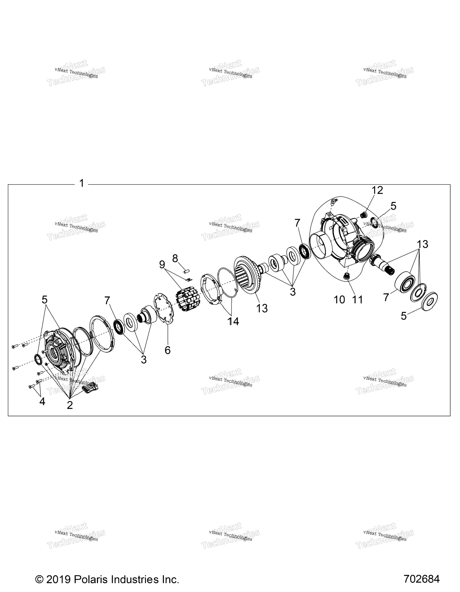 Drive Train, Front Gearcase Internals