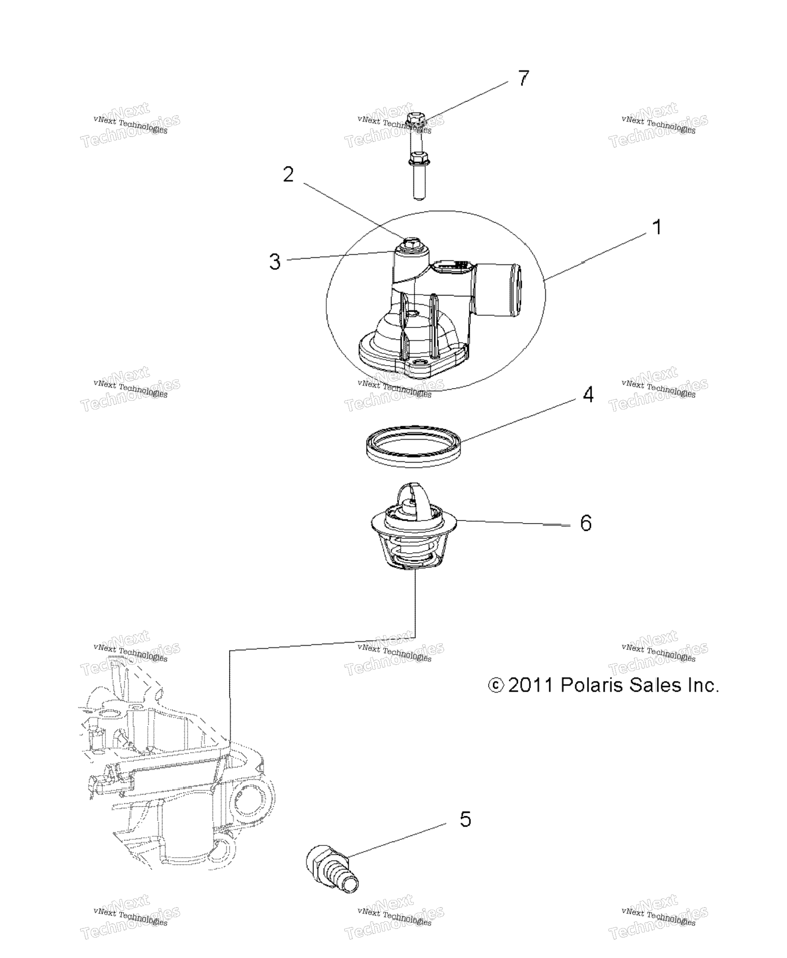 Engine, Thermostat & Cover