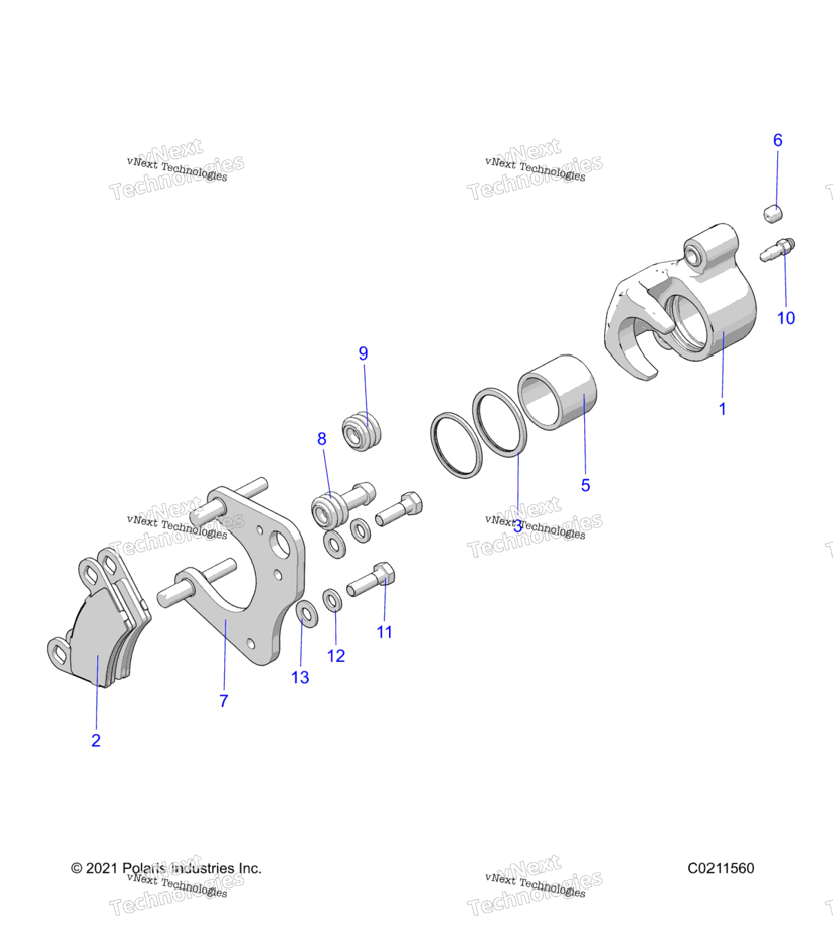 Brakes, Brake Caliper, Front