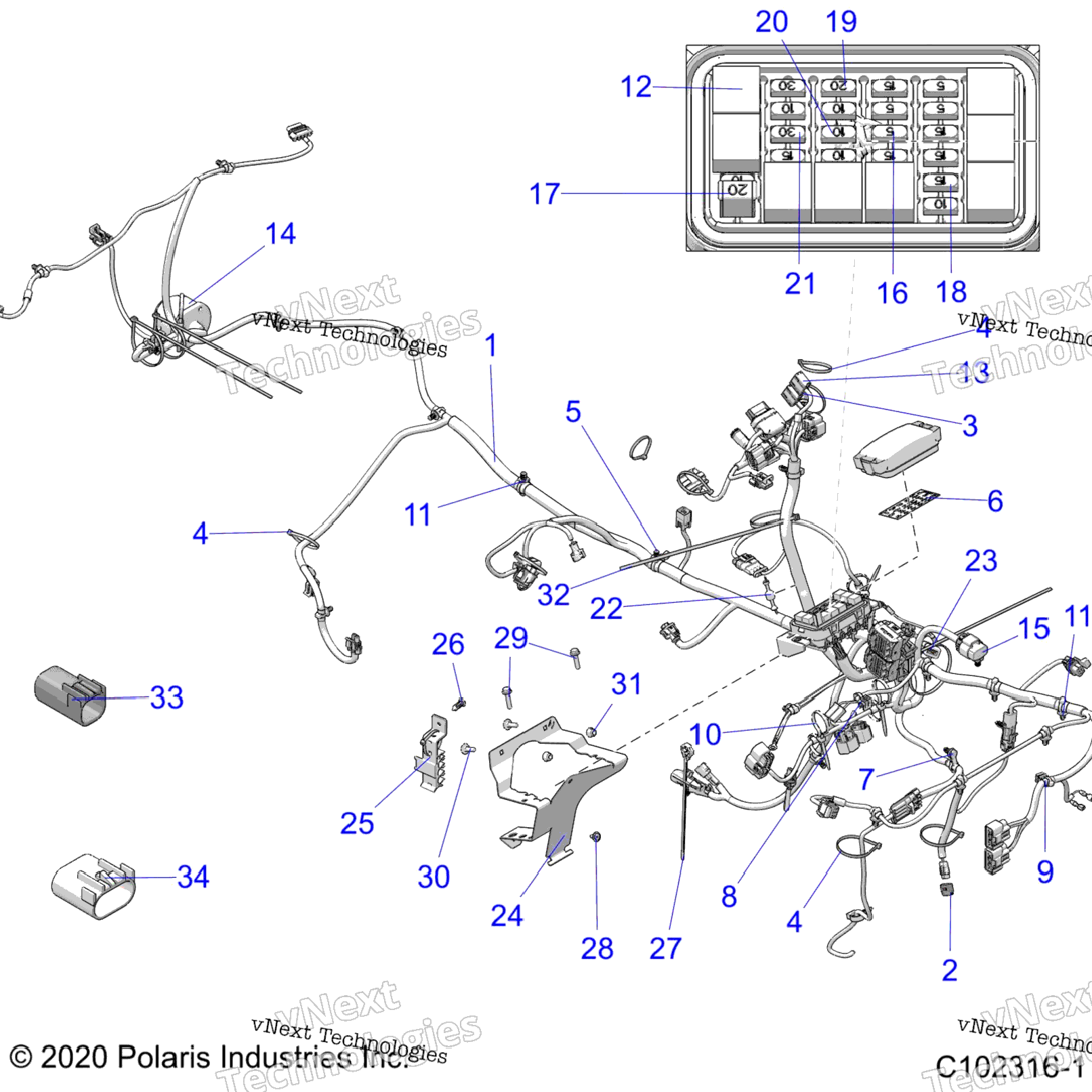 Electrical, Main Wire Harness