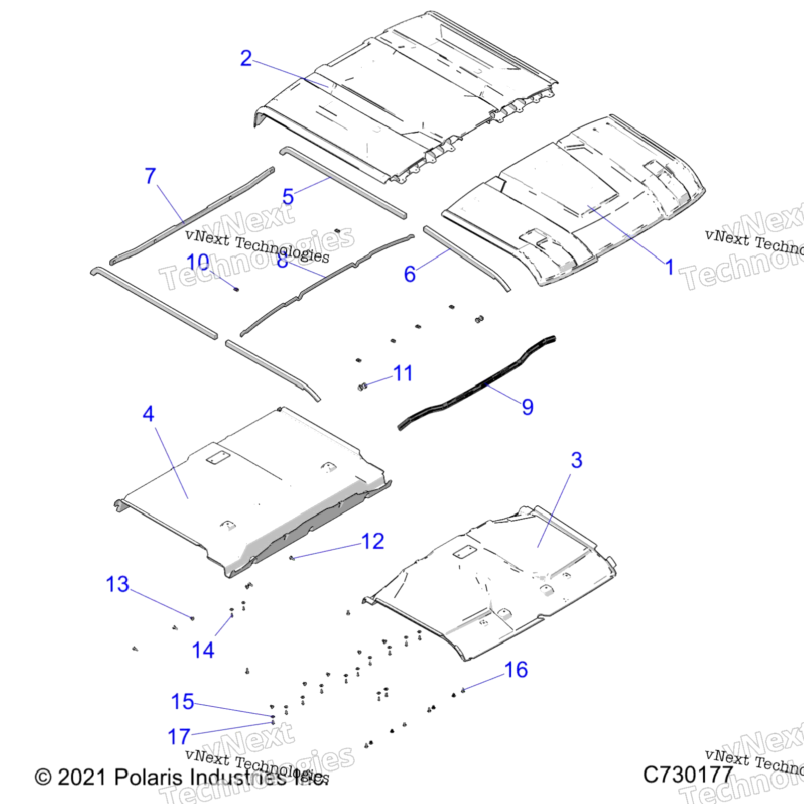 Body, Roof, Liner And Seals