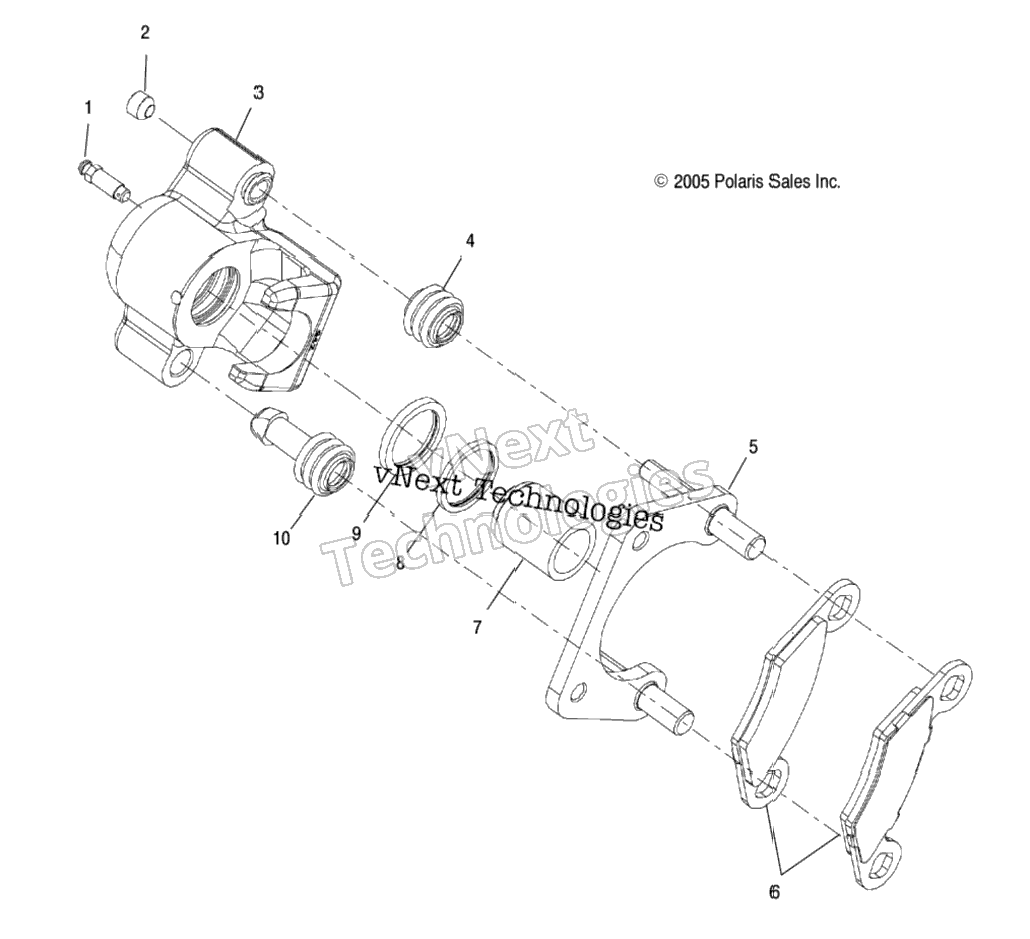 Brakes, Caliper, Rear