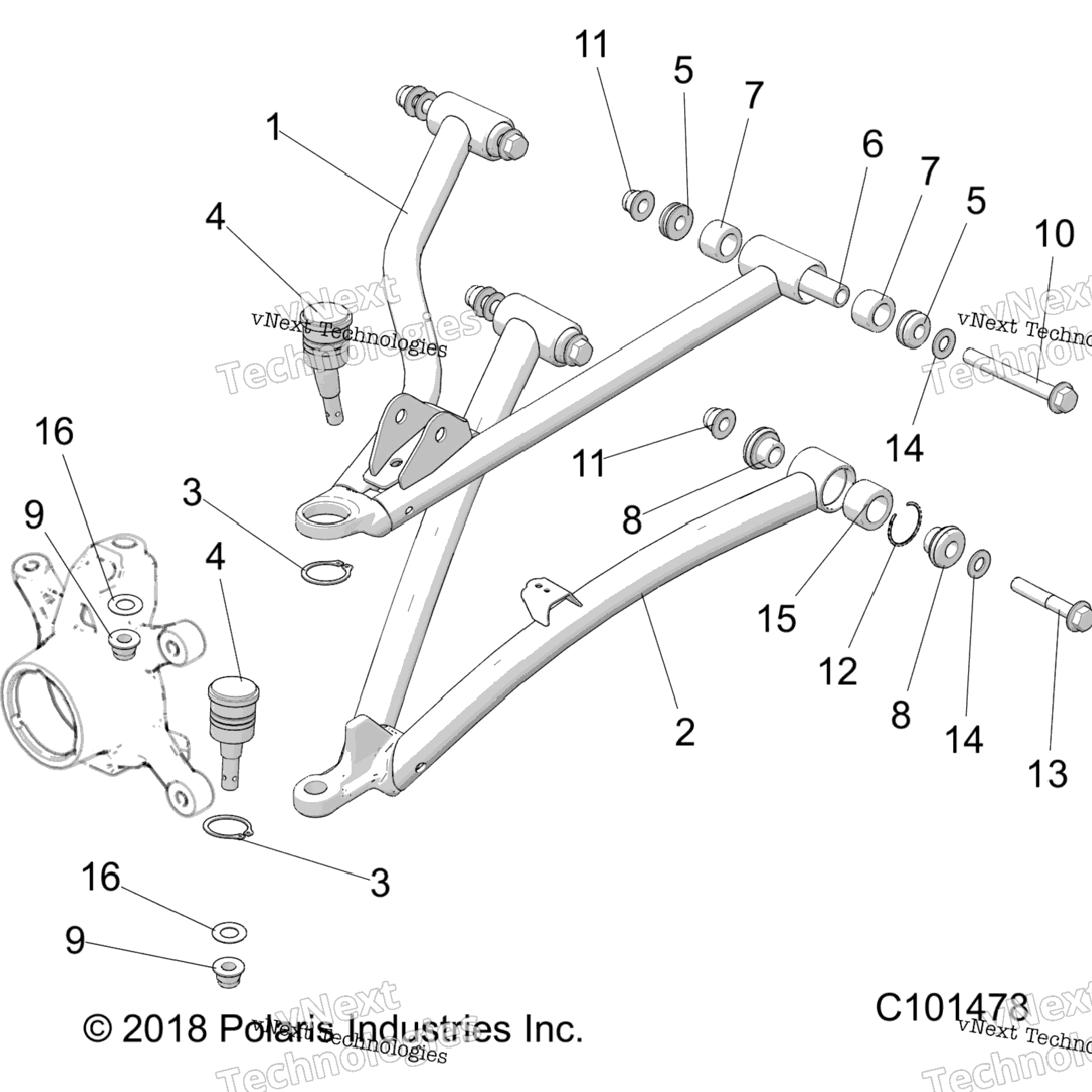 Suspension, Front Aarms