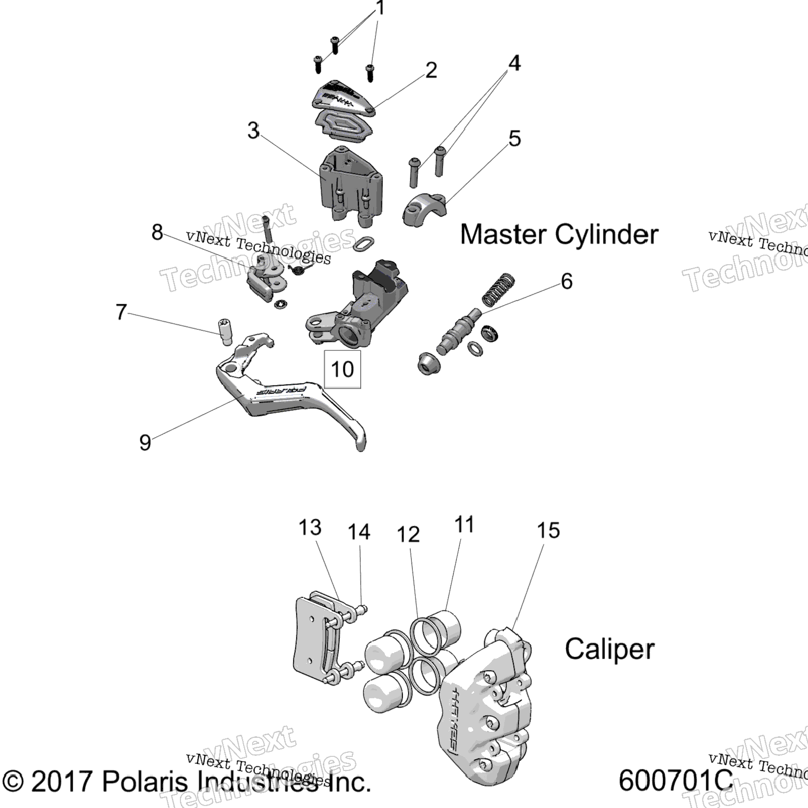 Brakes, Caliper And Master Cylinder Asm. All Options