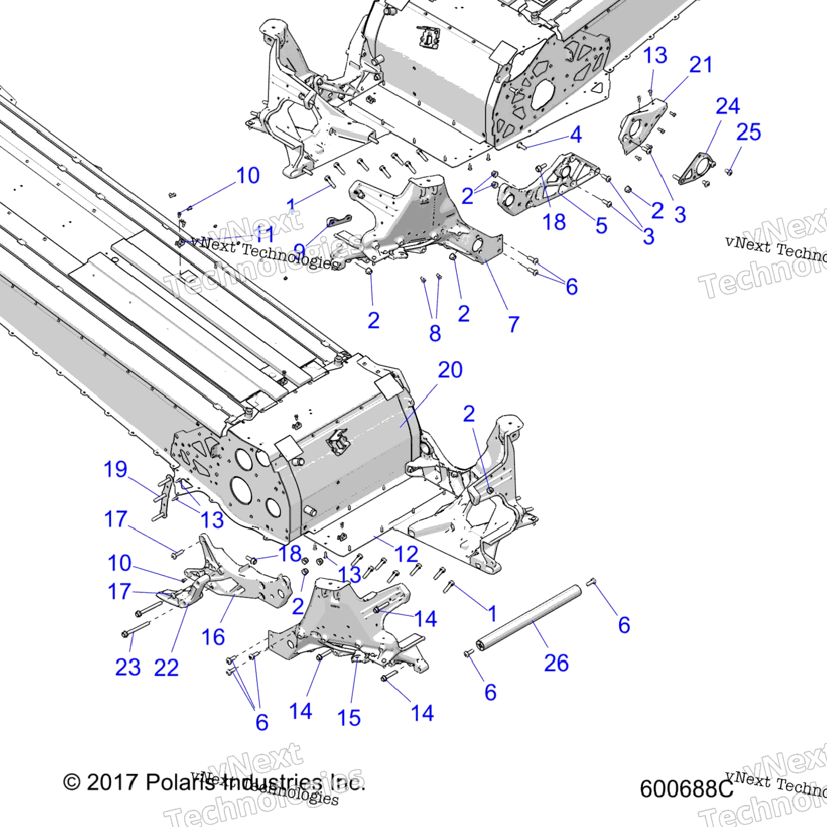 Chassis, Bulkhead Asm. All Options