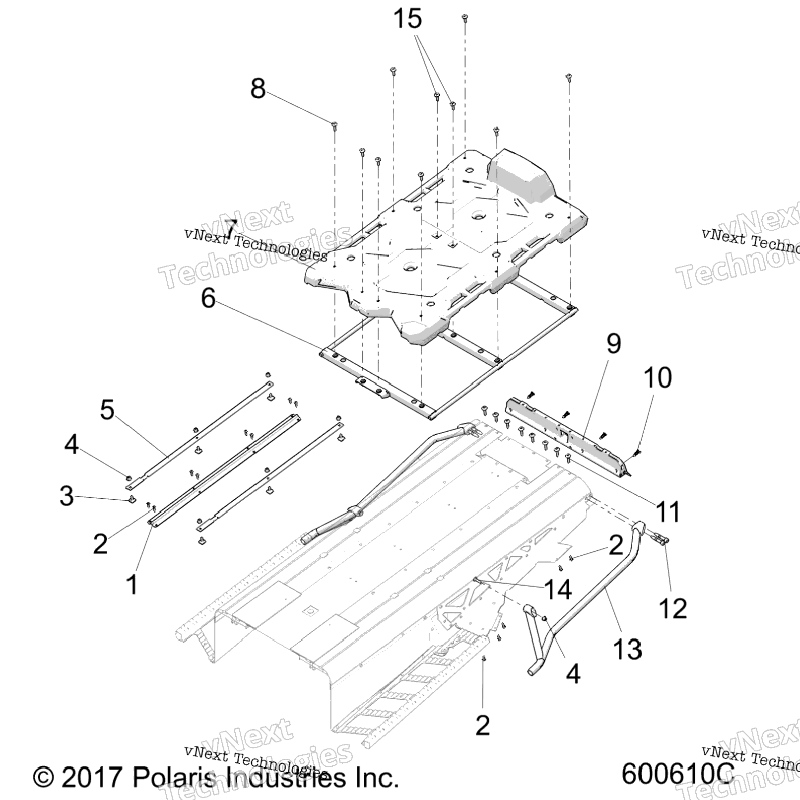 Chassis, Rear Asm. All Options