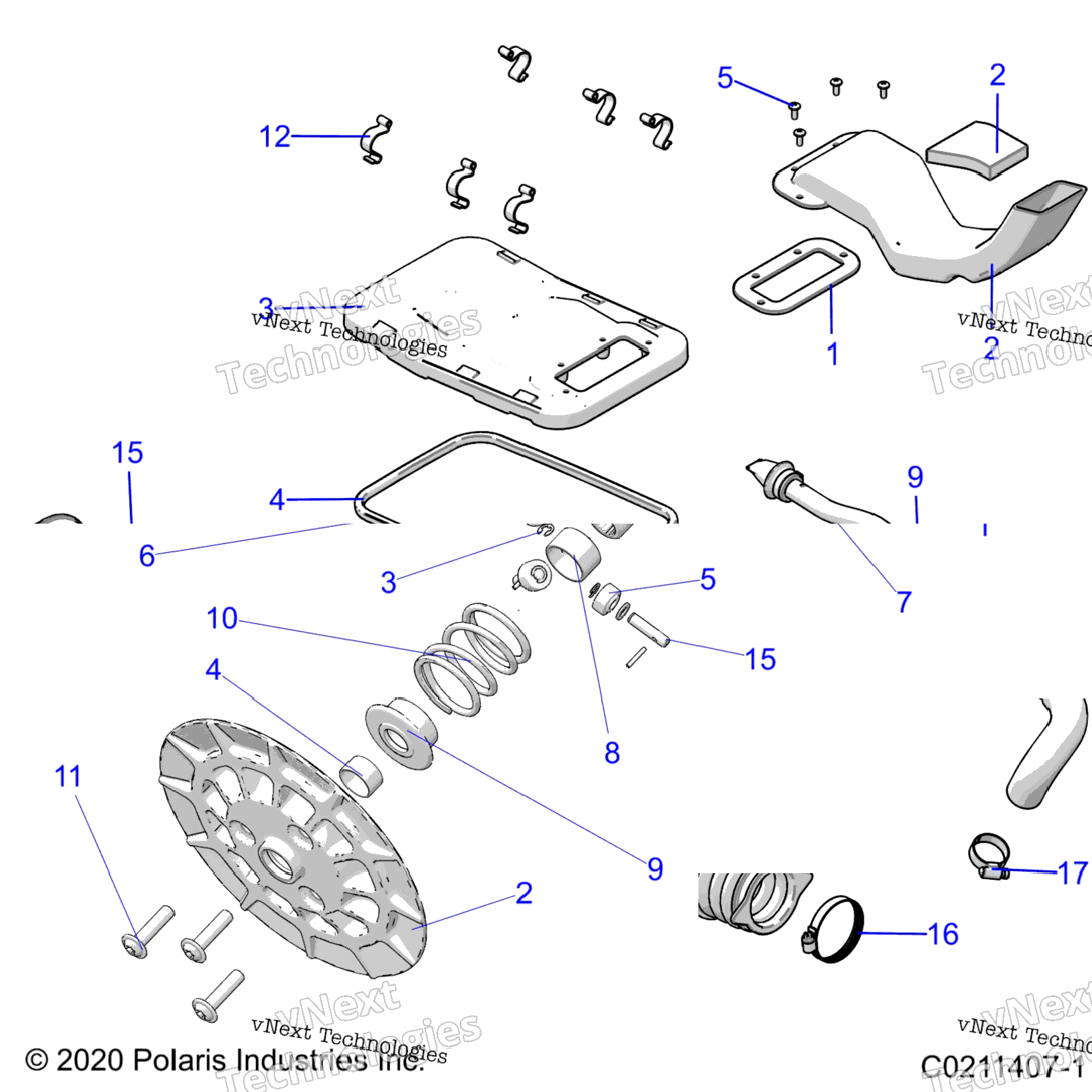 Drive Train, Secondary Clutch