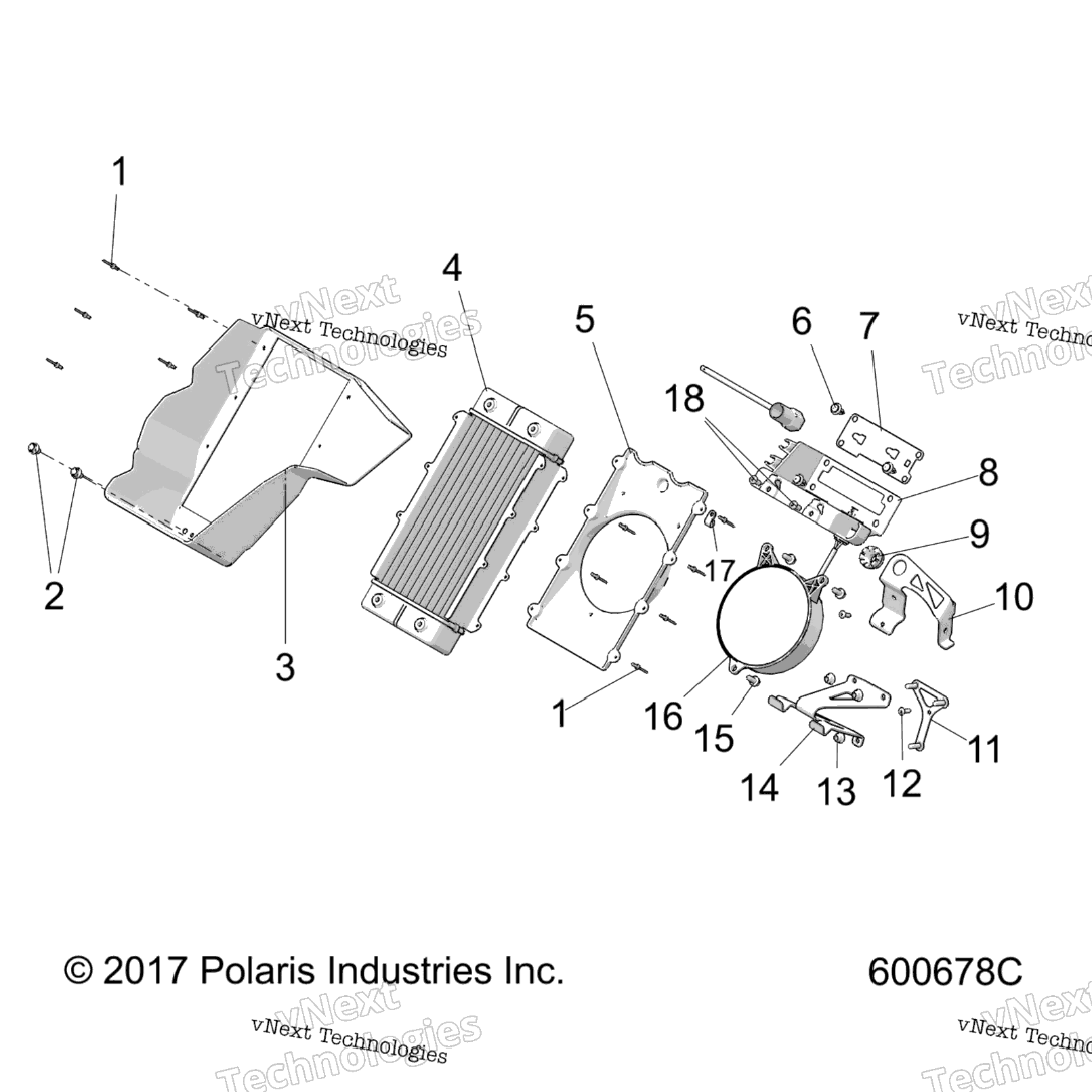 Engine, Cooling System, RadiatorShroud All Options