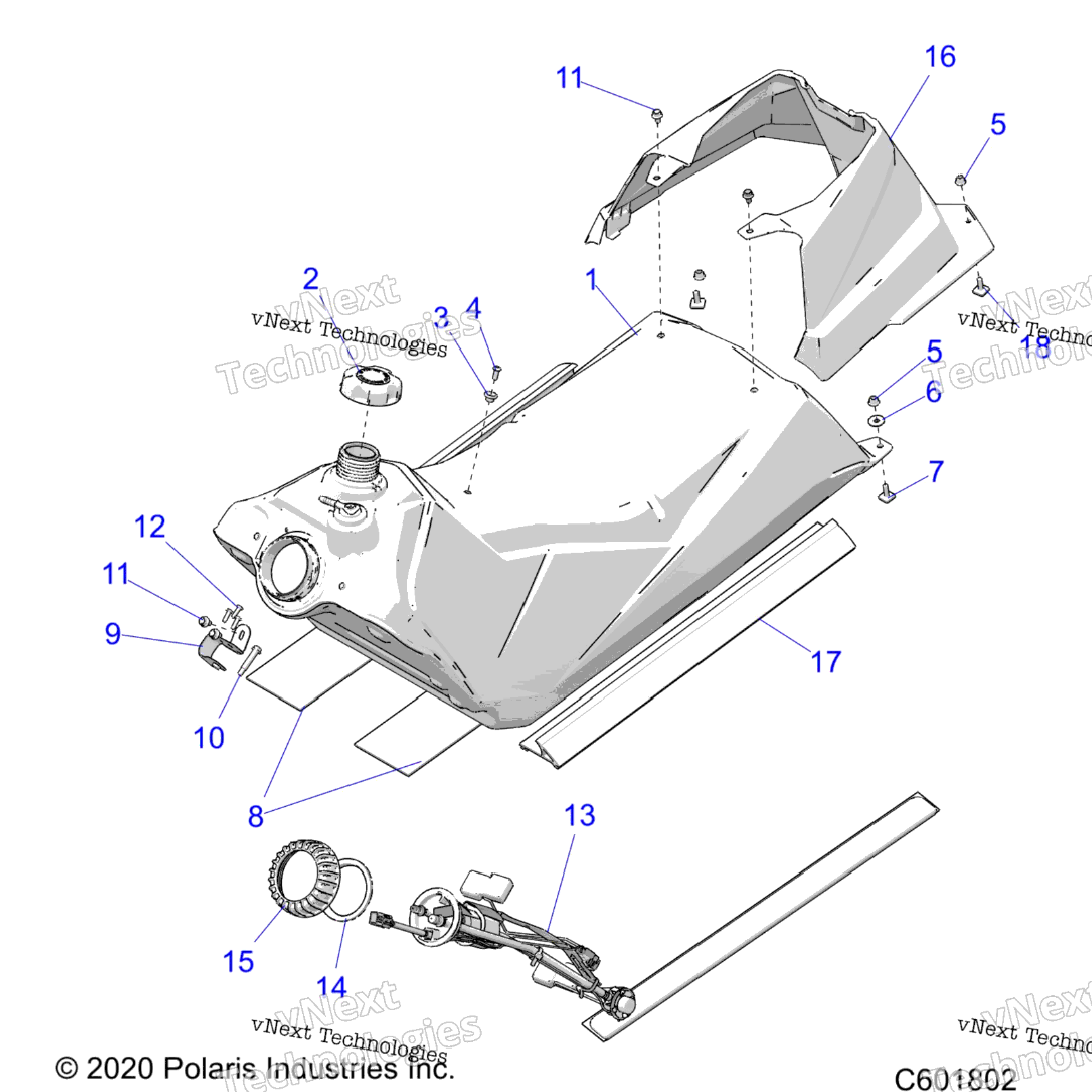 Fuel System, Fuel Tank Asm. All Options